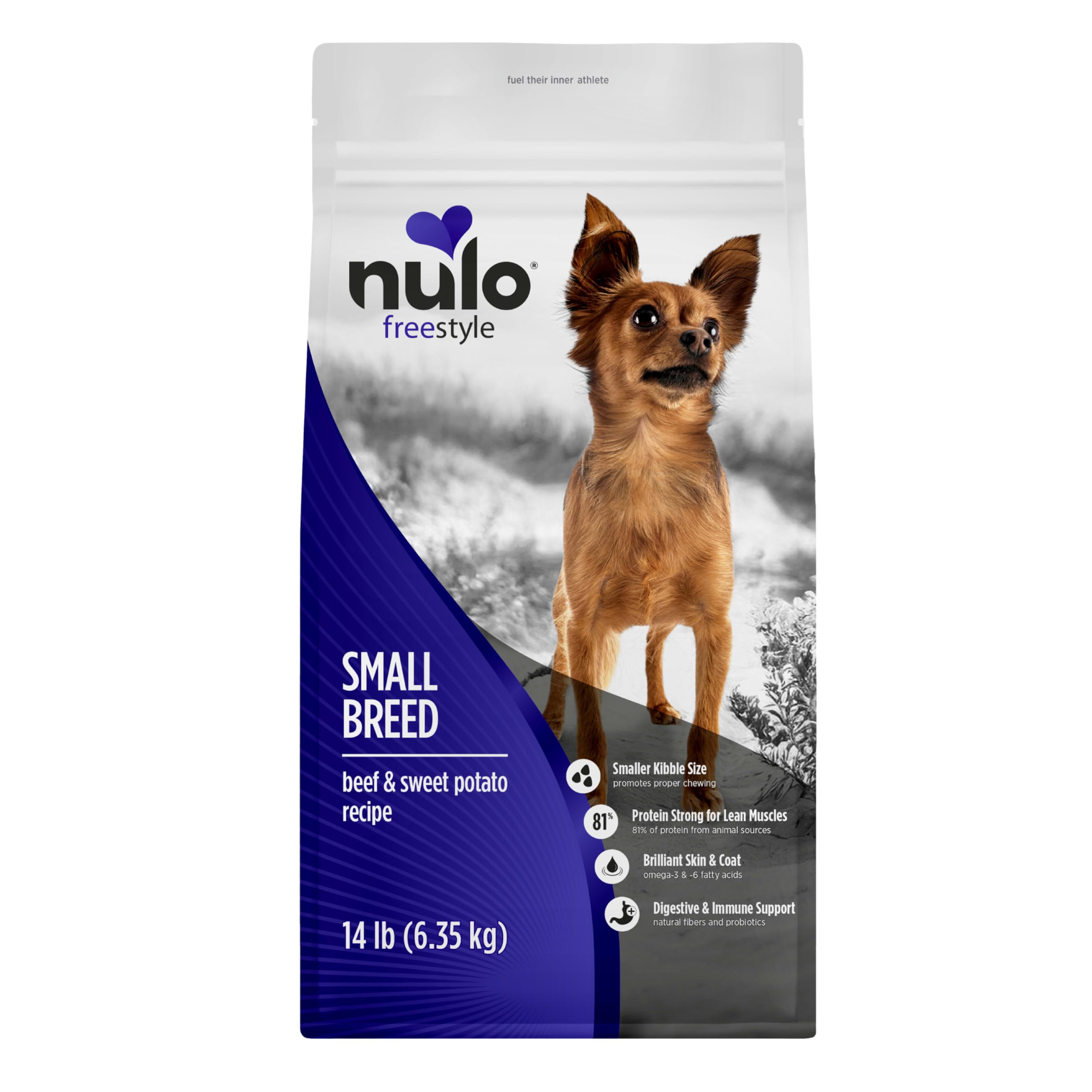 Nulo Freestyle High Protein Small Breed Beef & Sweet Potato Recipe Natural Dry Kibble Dog Food, 14 Pound Bag