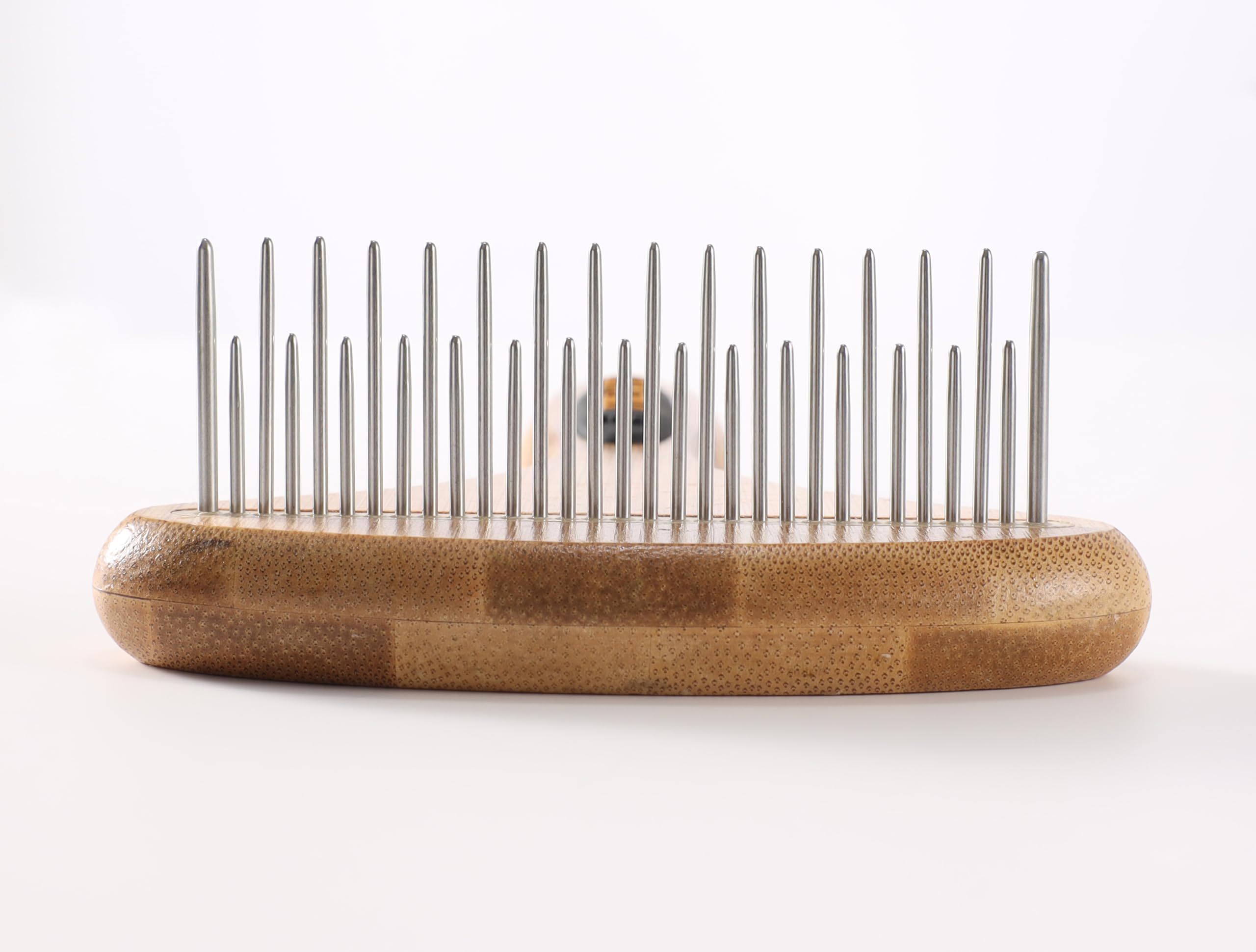 Vimfashi Dog Undercoat Rake For Shedding Cat Grooming Rake With Anti-Slip Wooden Handle Dematting Undercoat Brush For Long Hair