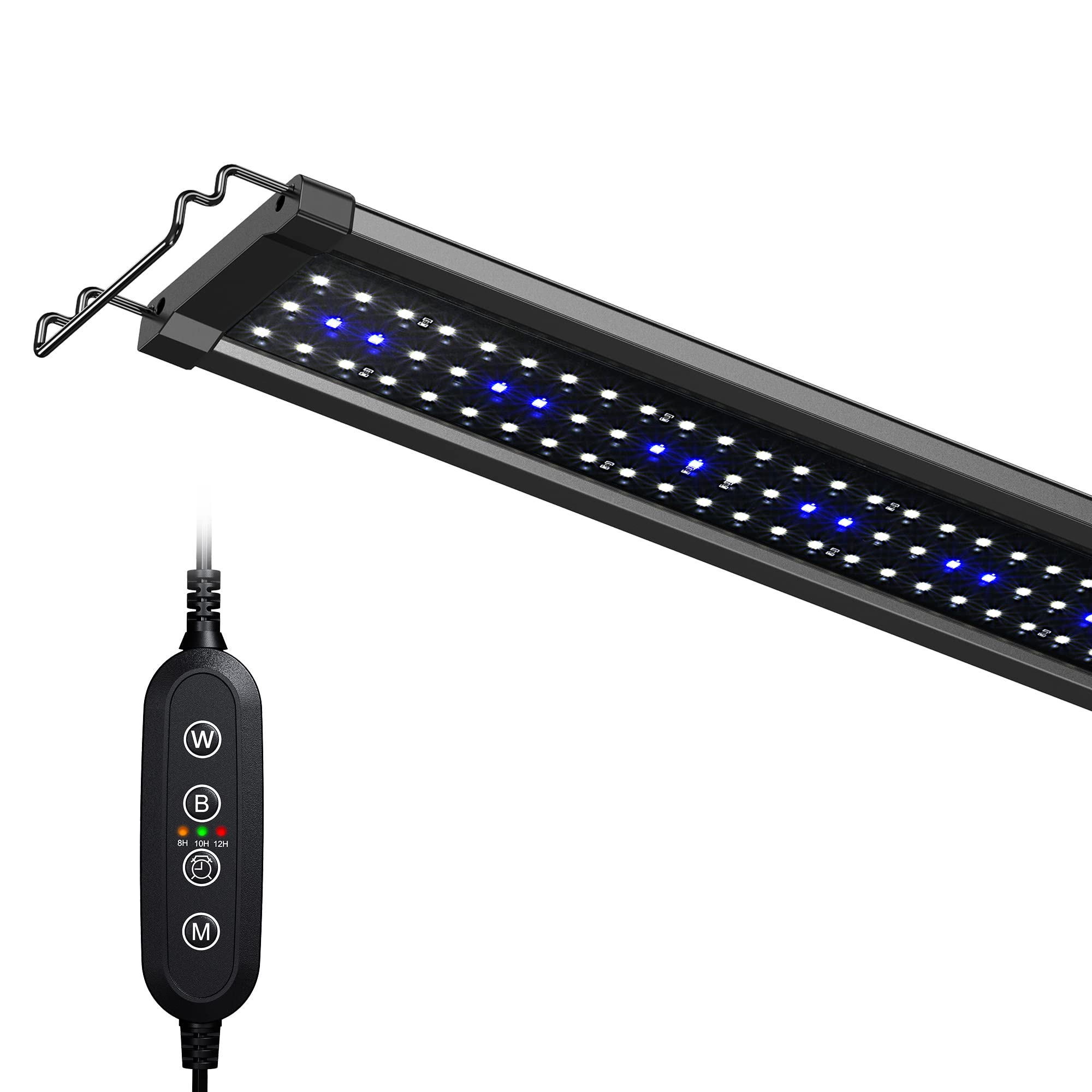 Nicrew Classicled Gen 2 Aquarium Light, 40 Watts, Dimmable Led Fish Tank Light With 2-Channel Control, White And Blue Leds, Size