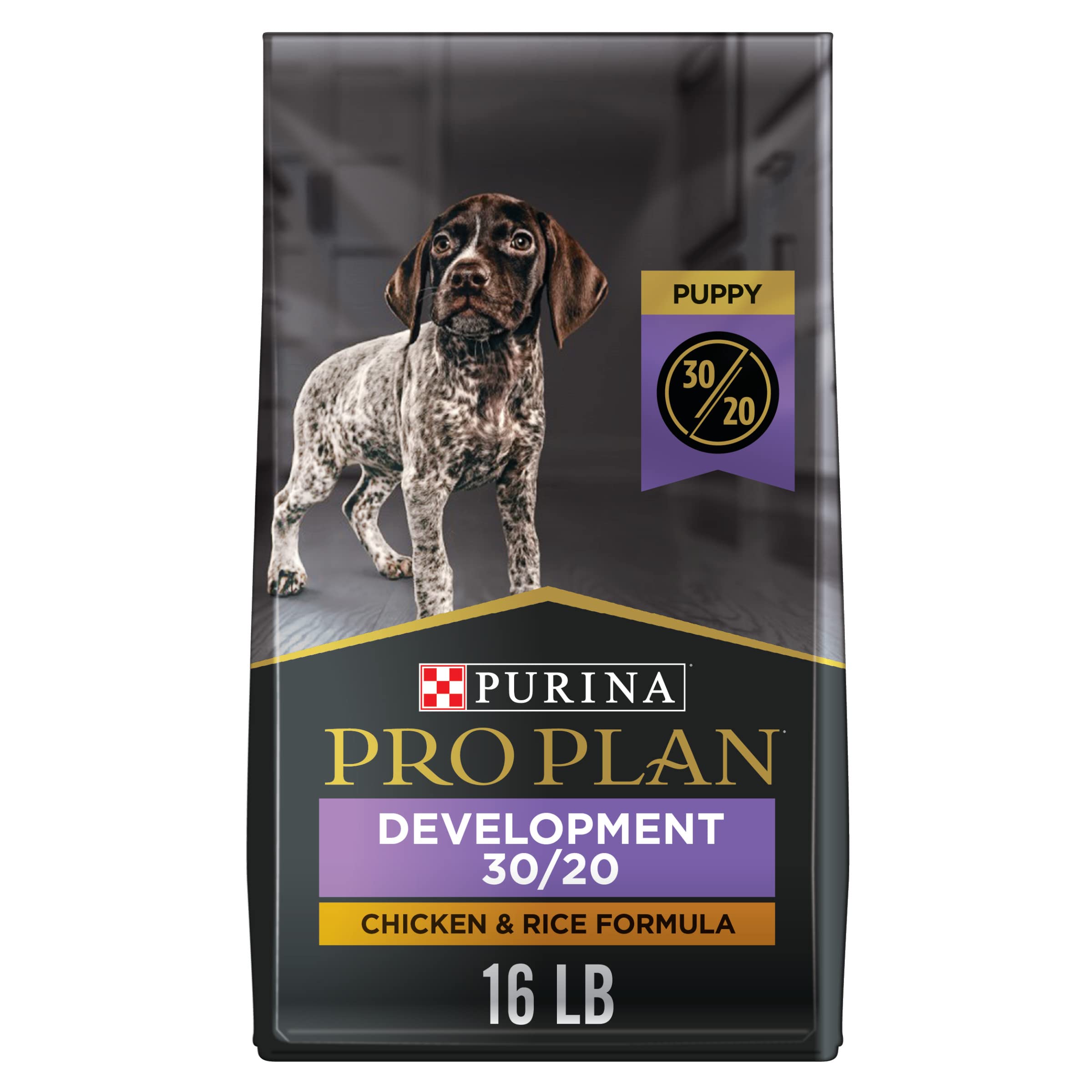 Purina Pro Plan Sport Development 30/20 Chicken and Rice Formula High Protein Dog Food for Puppies - 16 lb. Bag