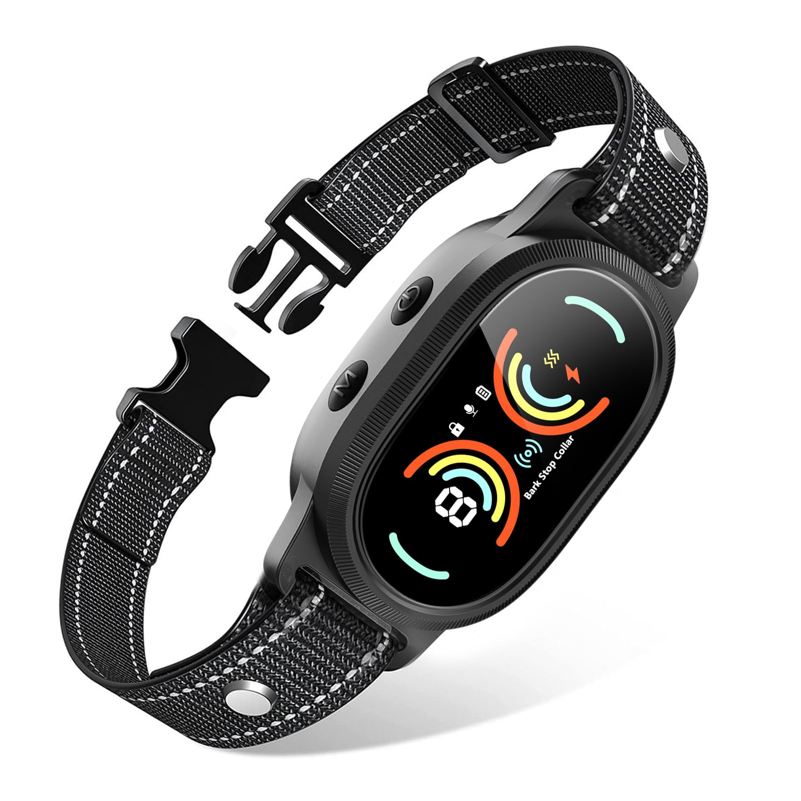 Smoothway Dog Bark Collar, Auto Bark Collar With Adjustable Sensitivity & 4 Modes, Ip67 Waterproof Rechargeable Anti Barking Col