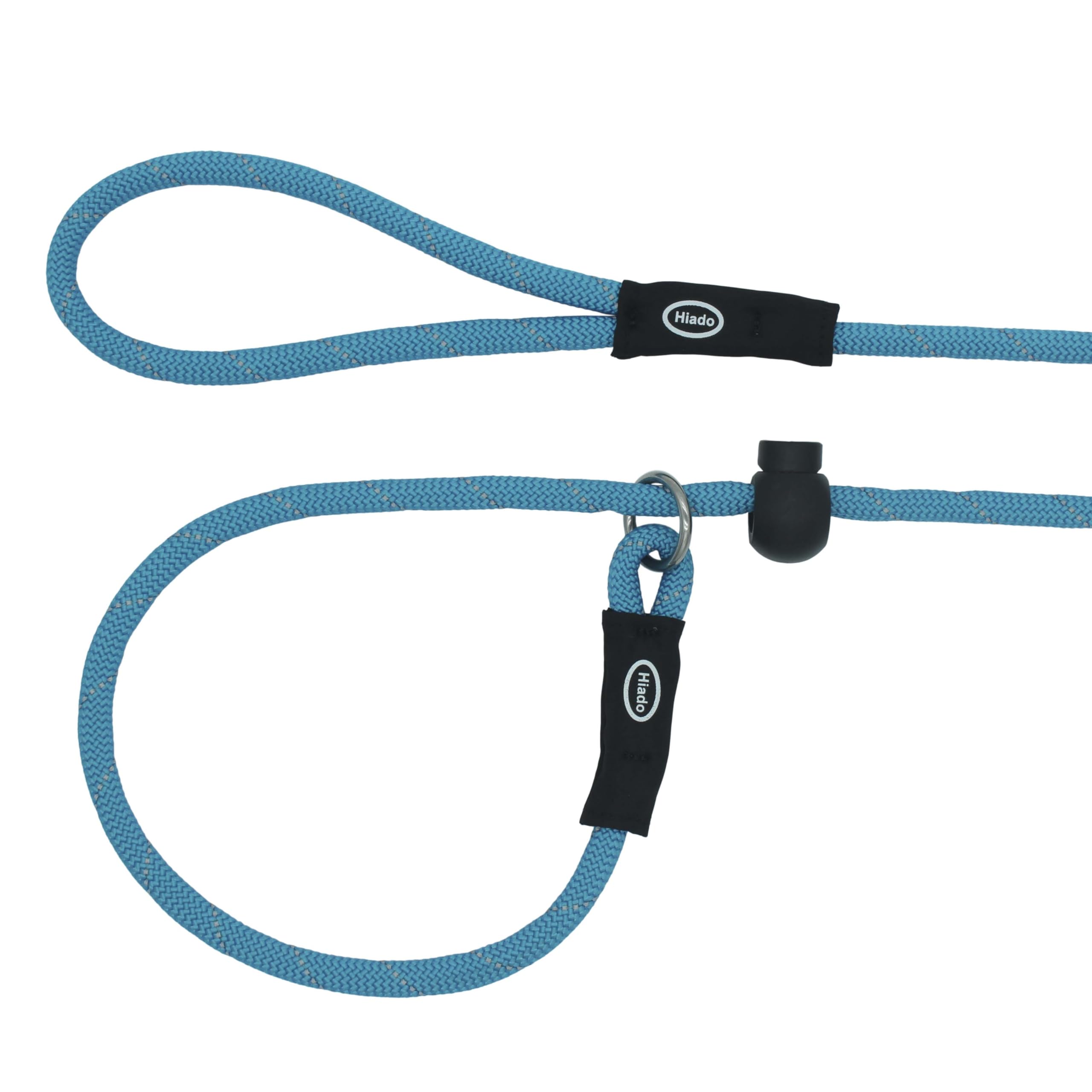 Hiado Slip Lead Dog Leash Reflective With Stopper Loop Rope Training No Pull For Small Medium Large Dogs 4Ft Skyblue