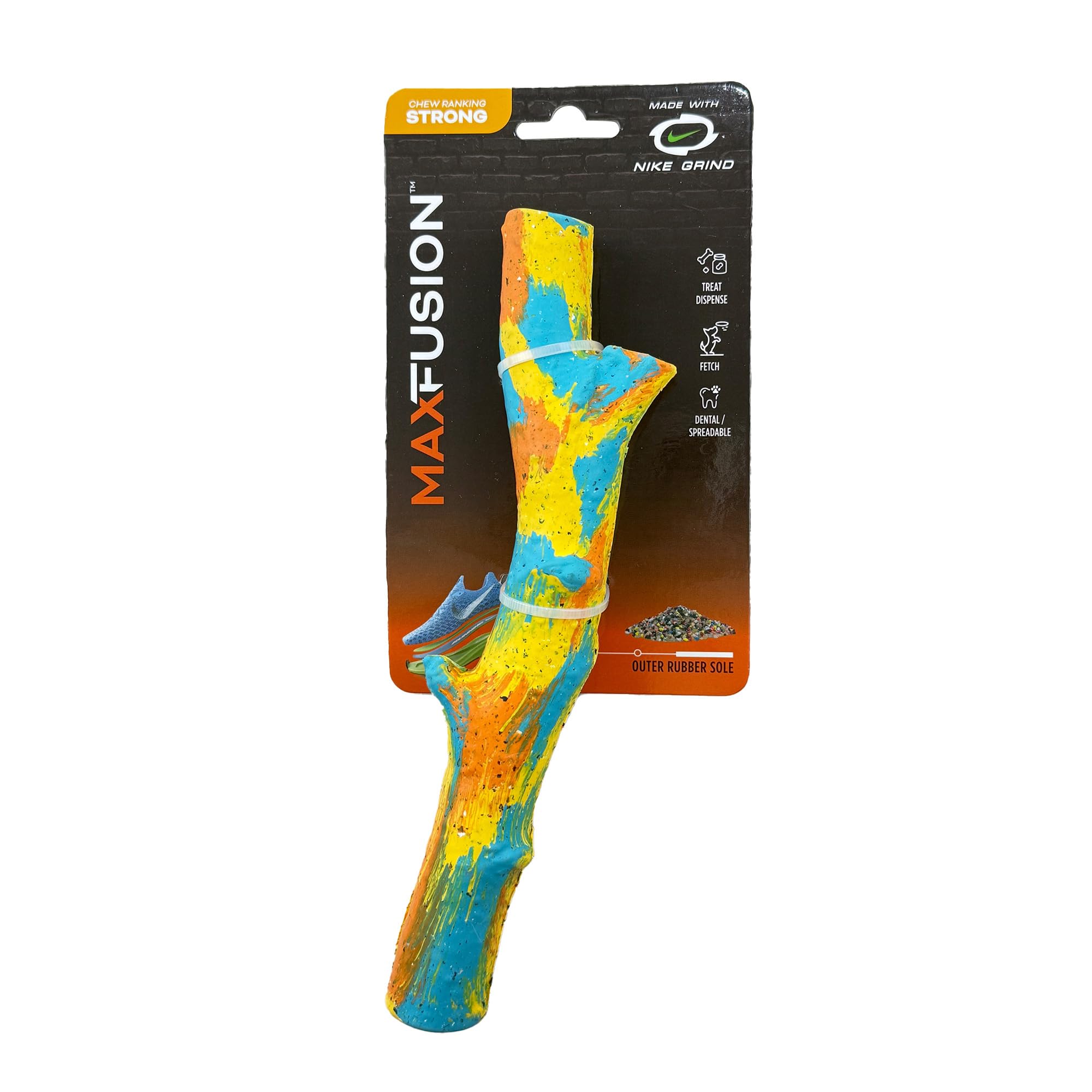 Max Fusion With Nike Grind, Dog Sticks, Arlee Twiggy Dog Toy, Chew Toy For Play, Fetch, Tug, Xl