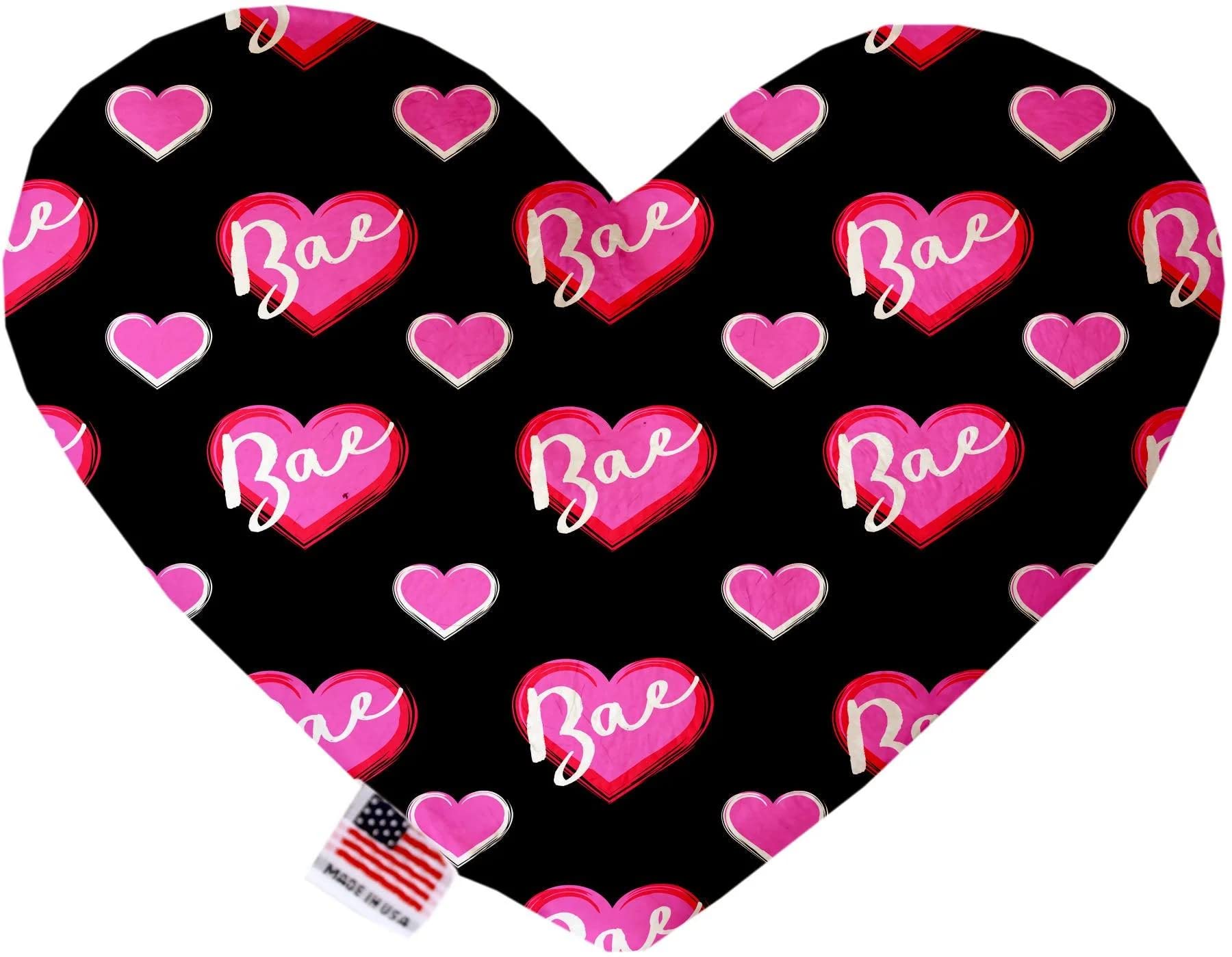Valentine's Day Pet & Dog Plush Heart or Bone Toy, "Sweetheart Group" (Available in different sizes and 7 different patterns!) Bae 6" Plush Heart