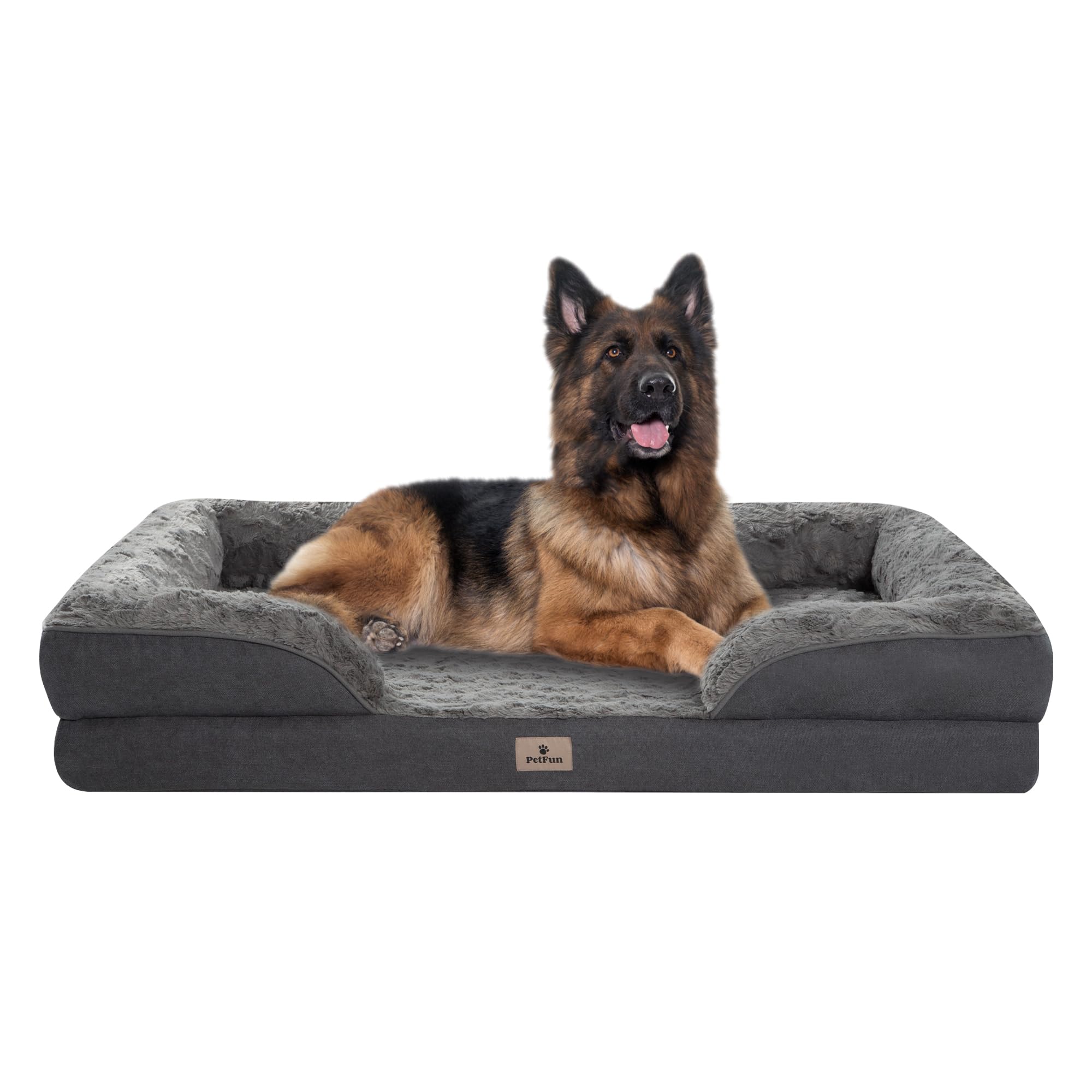 Petfun Orthopedic Dog Bed For Extra Large Dogs - Xl Plus Waterproof Dog Sofa Beds, Supportive Foam Pet Couch Bed With Removable 