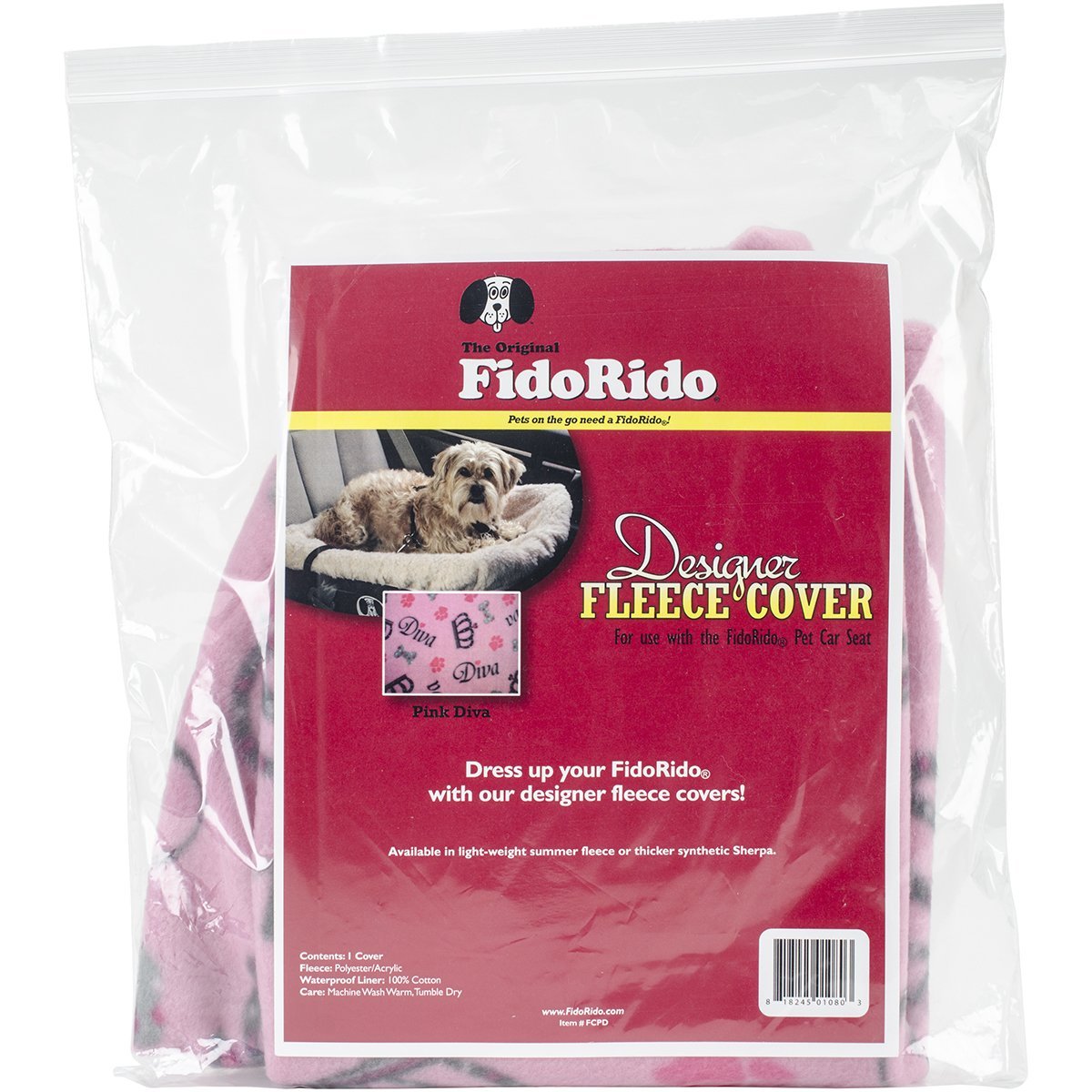FidoRido Dog Car Seat Cover Machine Washable Replacement Fleece Cover, Comfortable & Durable, for Cars & SUVs, Seat Protector fo
