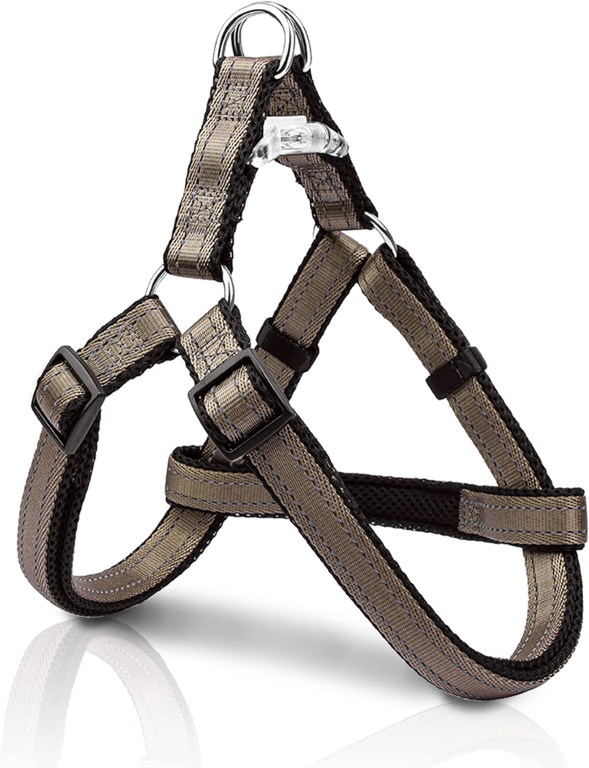 Reflective Dog Harness For Small Sized Dogs, No Pull Harness With Quick, Release Buckle Double D Ring Step In Design For Walk, R