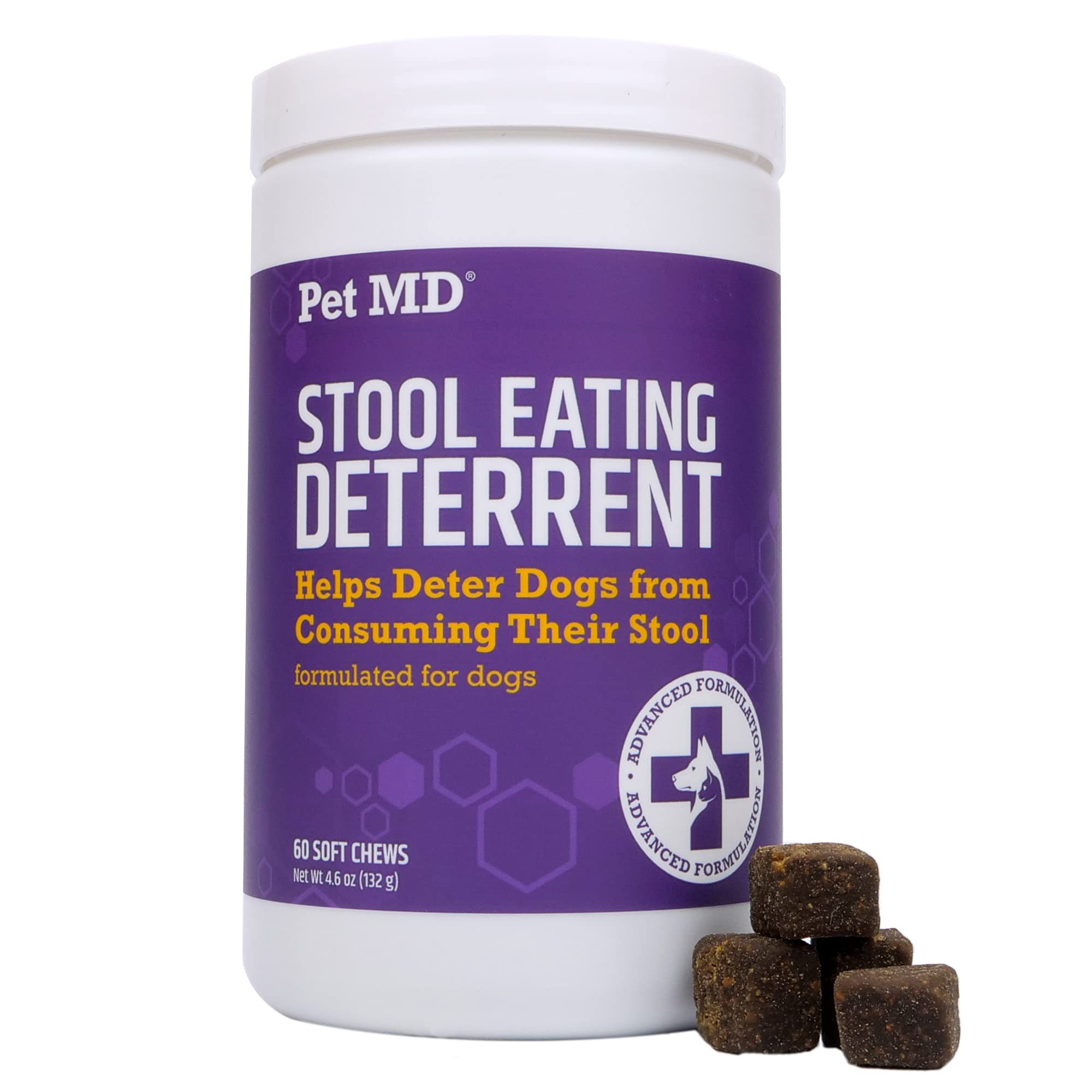 Pet MD Stool Eating Deterrent  Prevent Dog from Eating Poop  Coprophagia Aversion with Enzymes, Herbs, & Prebiotics for Digest