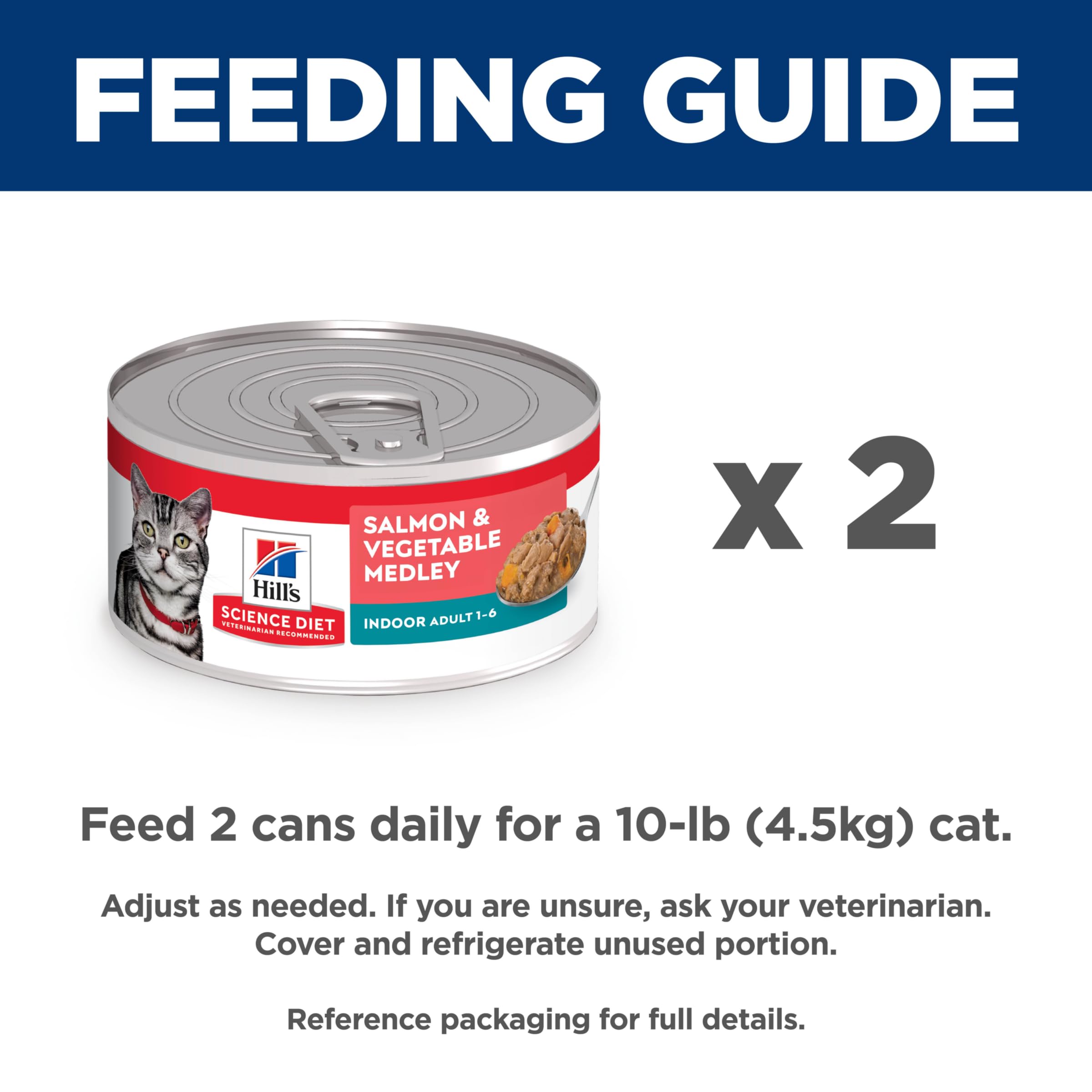 Hills Science Diet Indoor, Adult 1-6, Easy Litter Box Cleanup, Wet Cat Food, Salmon & Vegetables Stew, 5.5 oz Can, Case of 24