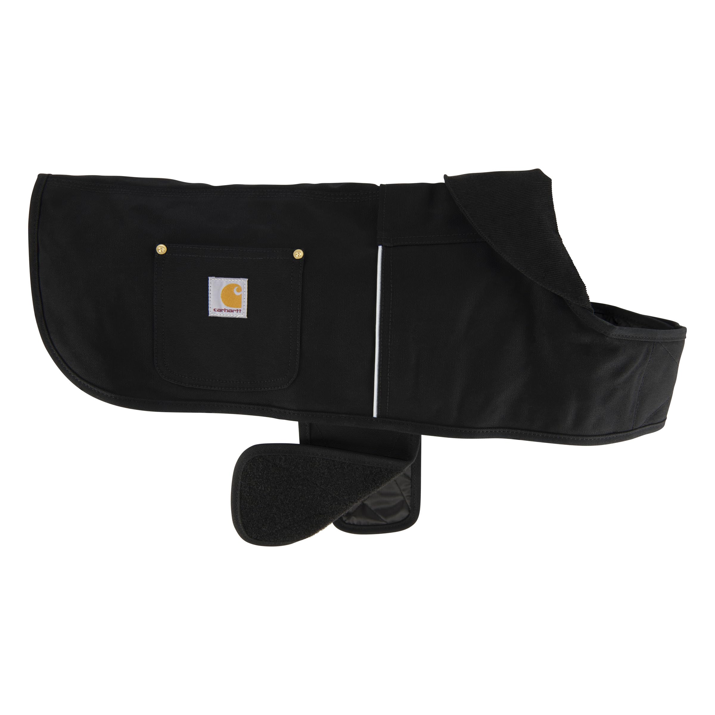 Carhartt Firm Duck Dog Chore Coat, Insulated Weather Resistant Jacket for Cold and Windy Conditions, Black, Medium