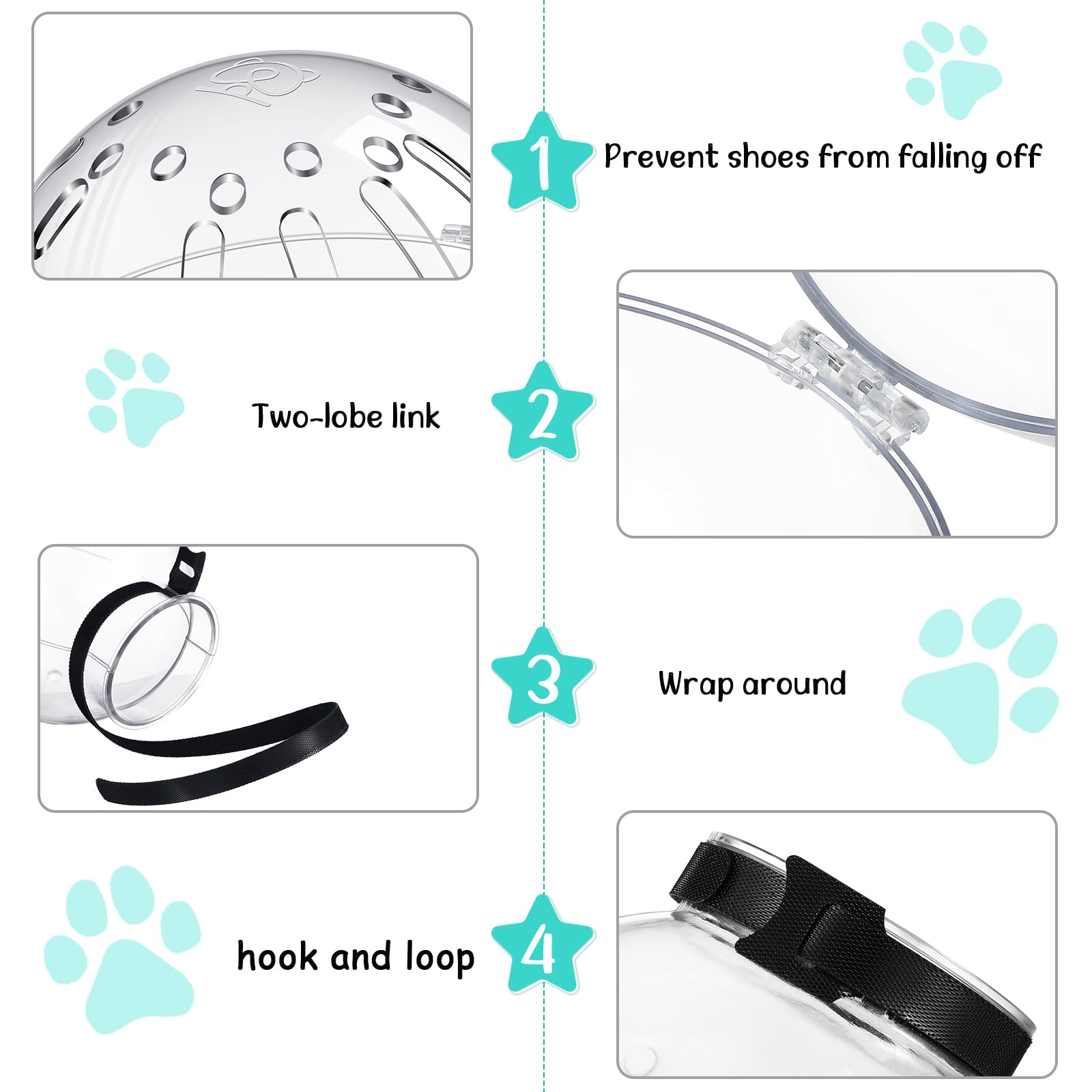 Cat Muzzle For Grooming Cat Adjustable Hood With Cat Paw Covers, Kitten Breathable Anti Bite Muzzles Anti Scratch Boots Silicone Cat Shoes Boots Cat Paw Protector For Cats Bathing Shaving (Large)