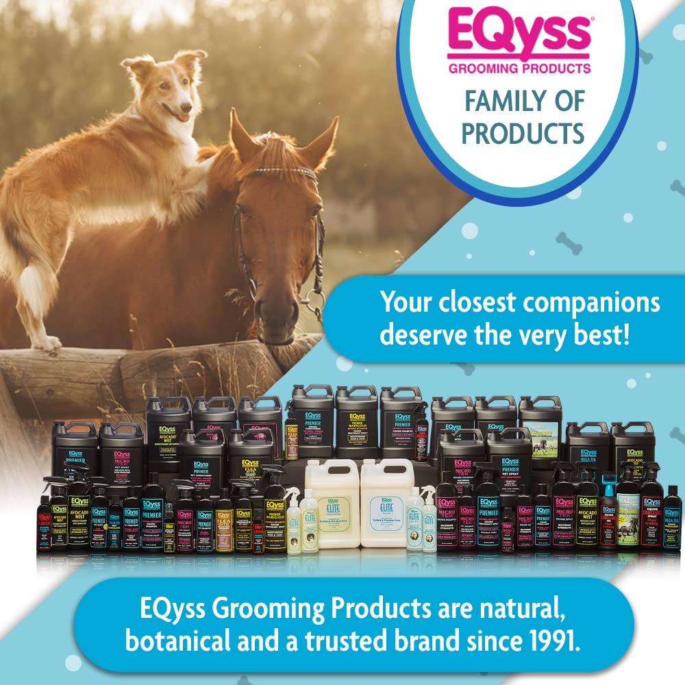 Eqyss Survivor Pet Detangler - Smooths Out Knots, Tangles, & Mats - Great For Longhair Breeds, Tails, Feathers - Adds Shine, No Sticky Residue (4 Oz)..