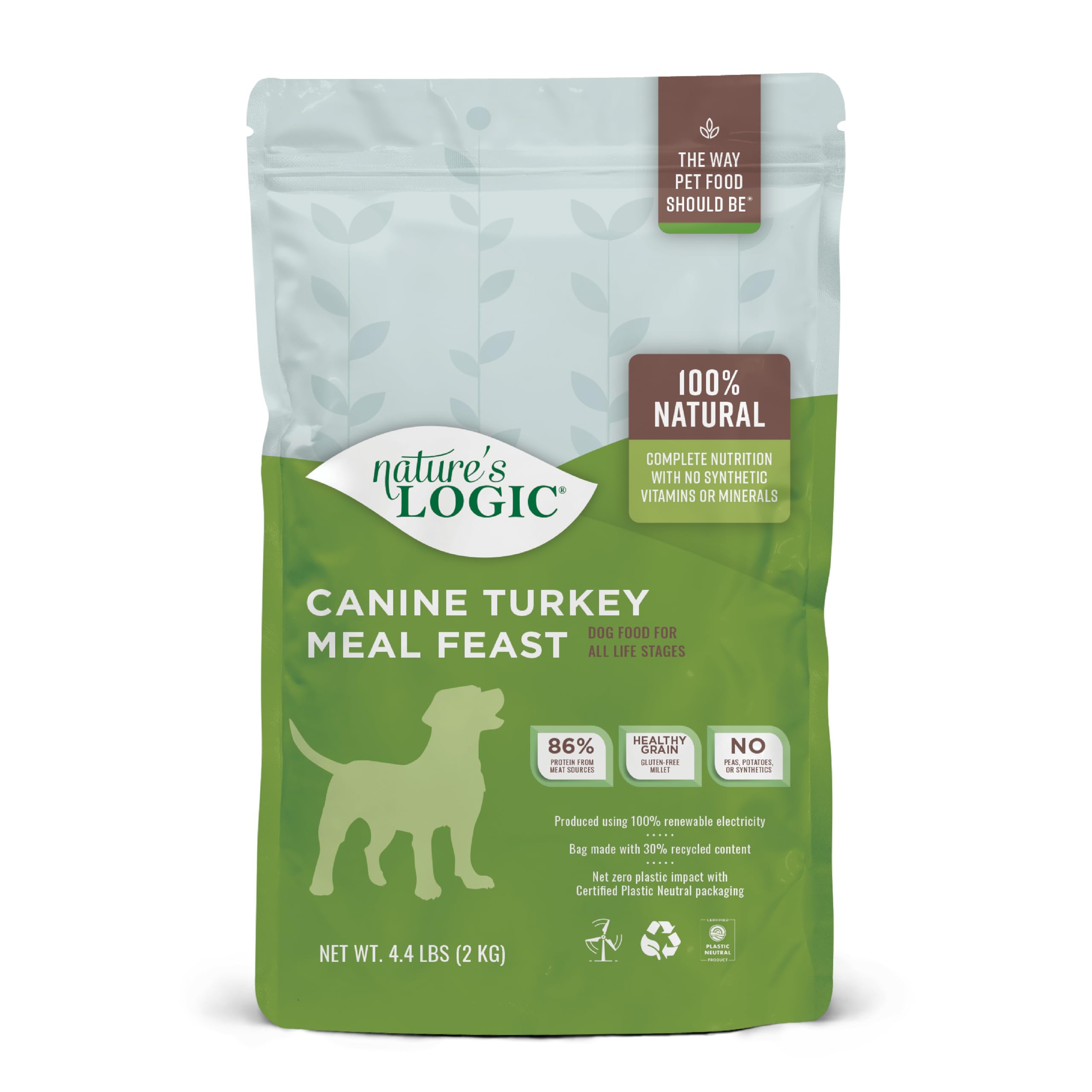 Natures Logic Canine Turkey Meal Feast, 4.4lbs