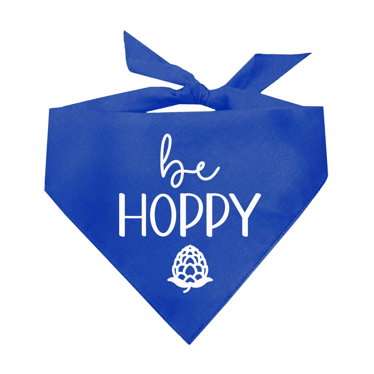 Be Hoppy Brewery Beer Lover Dog Bandana (Royal, Xs 217)