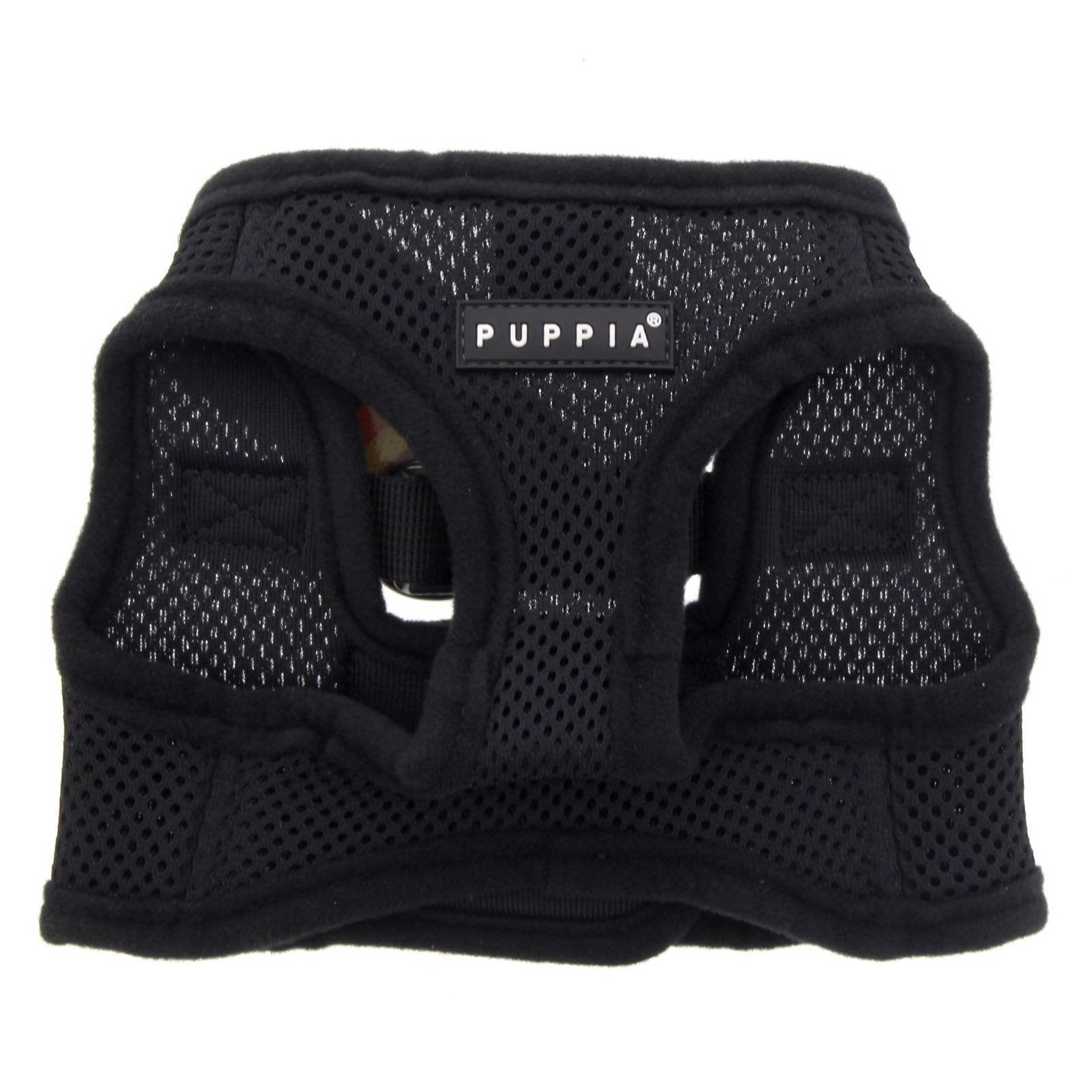 Puppia Soft Vest Dog Harness - Black - Medium