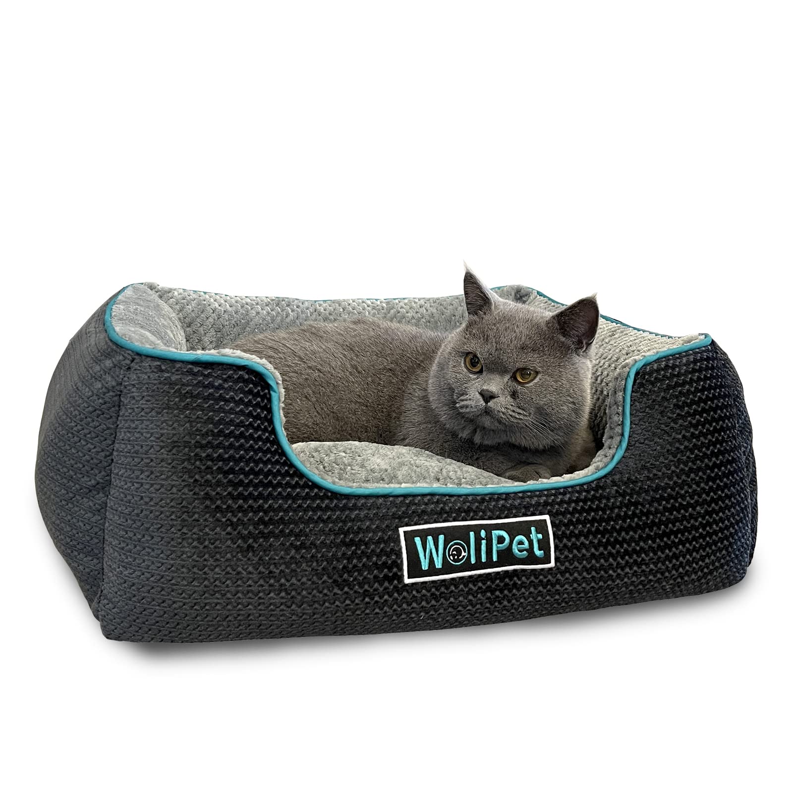 Wolipet Rectangular Dog Bed Pet Sofa Bed For Small And Medium-Sized Cats And Dogs Machine Washable Pet Bed Anti-Slip Bottom(25