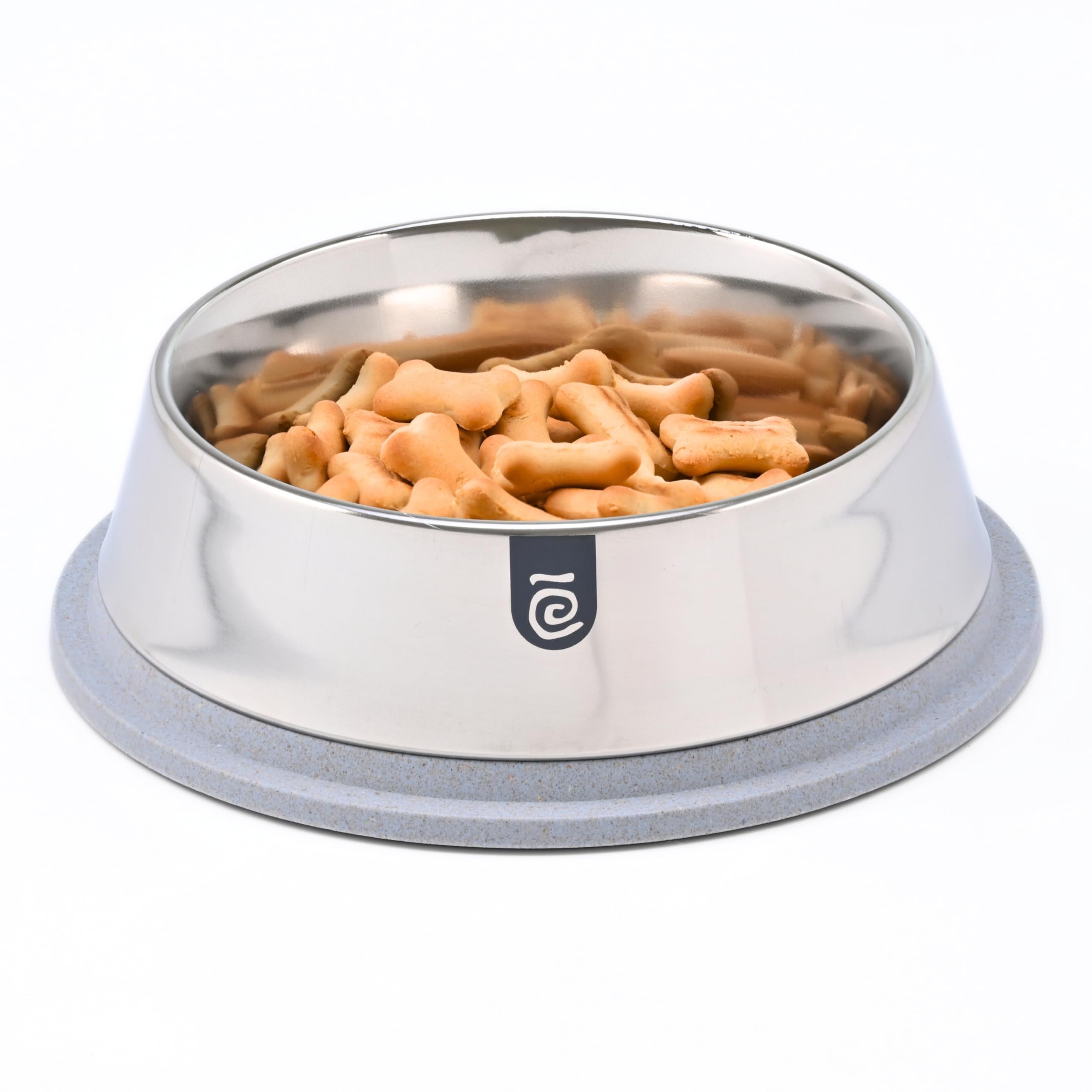 Eha EarthFriendly 2 In 1 Multipurpose Pet Bowls For Dogs | Steel Dog Bowl | 650 Ml | Pet Bowl Made With Rice Husk & Bamboo Fibe