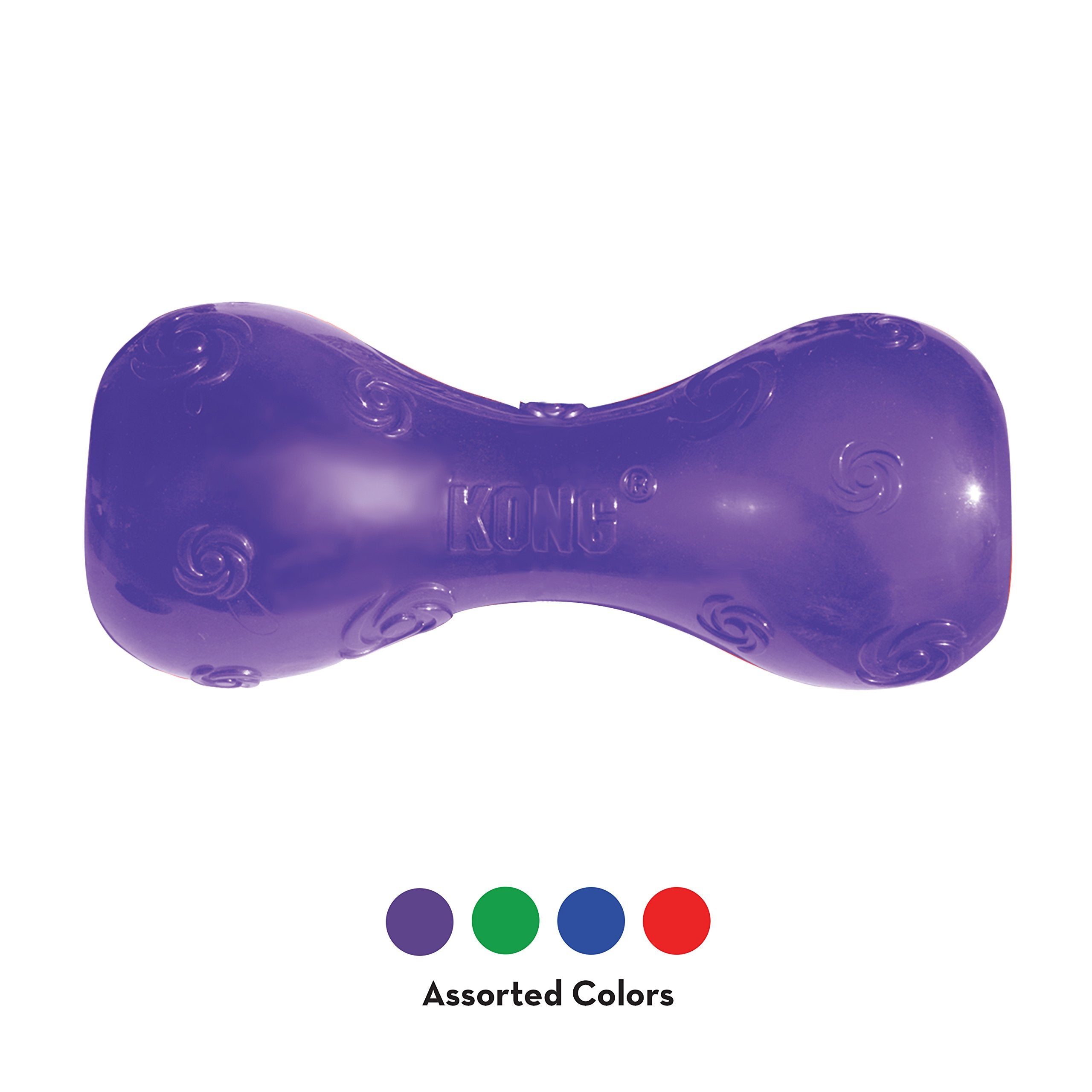 Kong Squeezz Dumbbell Dog Toy, Large, Colors Vary