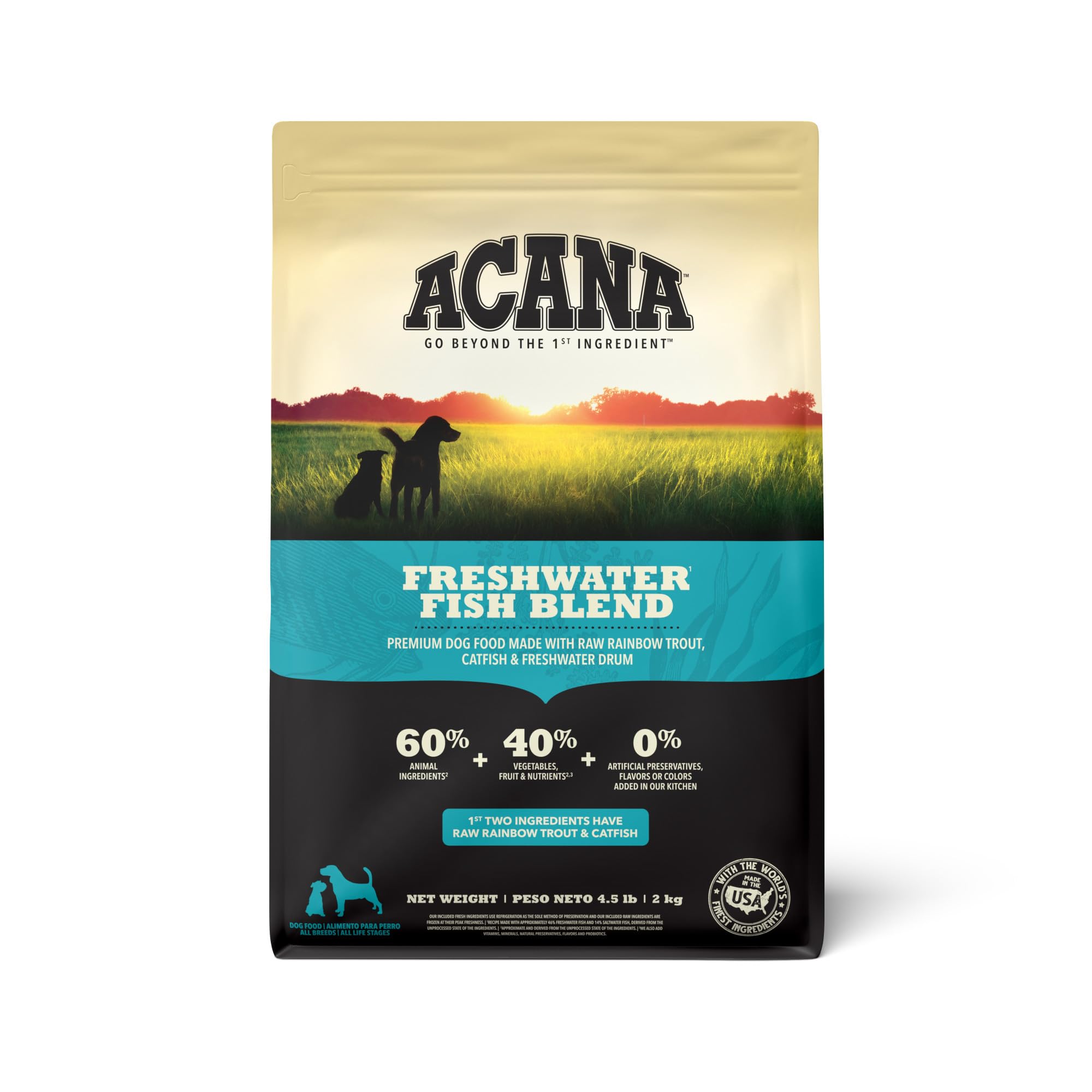 ACANA Grain Free Dry Dog Food, Freshwater Fish Dog Food Recipe, 4.5lb