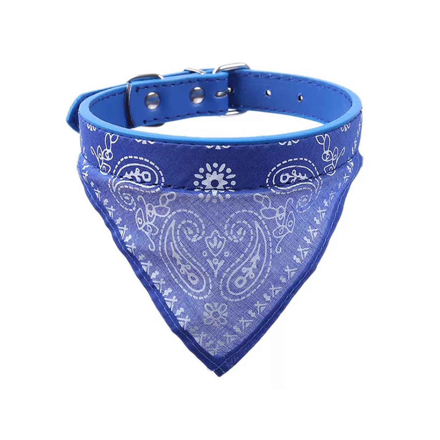 Yellowcult Padded Pet Collars With Small Cute Neckchief Bandana, Adjustable Buckle Design [Size: 1418], For Medium Size Dogs, &