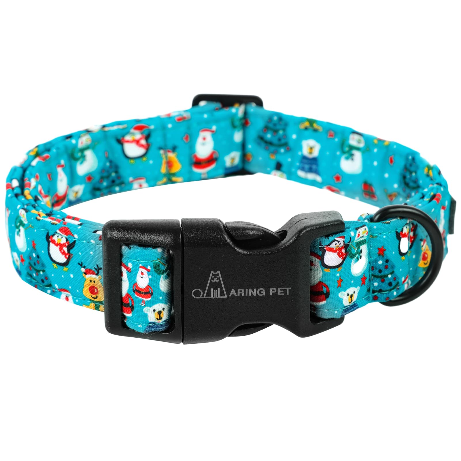 Aring Pet Christmas Dog Collar-Cute Cotton Lightweight Dog Collars, Adjustable Christmas Party Pet Collars Puppy Collar With Qui