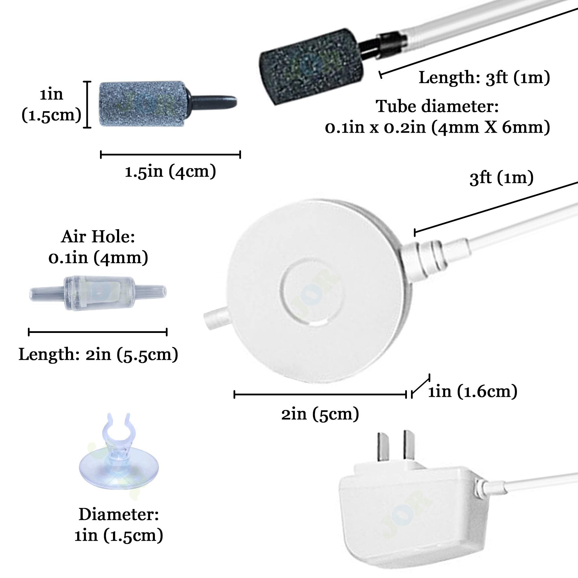 Jor Aquarium & Cat Litter Fresh Air Pump, Attach To Kitty Litter Box To Ventilate Litter Box, Reduce Ammonia Smell & Moisture By