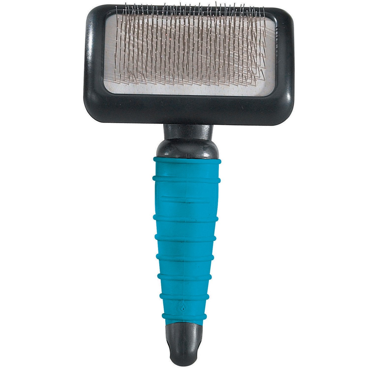 Master Grooming Tools Ergonomic Slicker Brushes — Molded Brushes For Grooming Dogs - Medium, 4' X 2½', Black