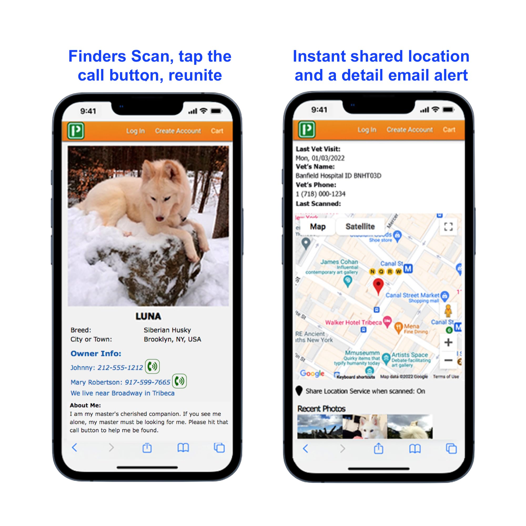 Pet Dwelling Premium Qr Code Pet Id Tags - Dog Tags And Cat Tags, Connect To Online Pet Profile, Receive Instant Scanned Tag Location Email Alert(Gray Paw)
