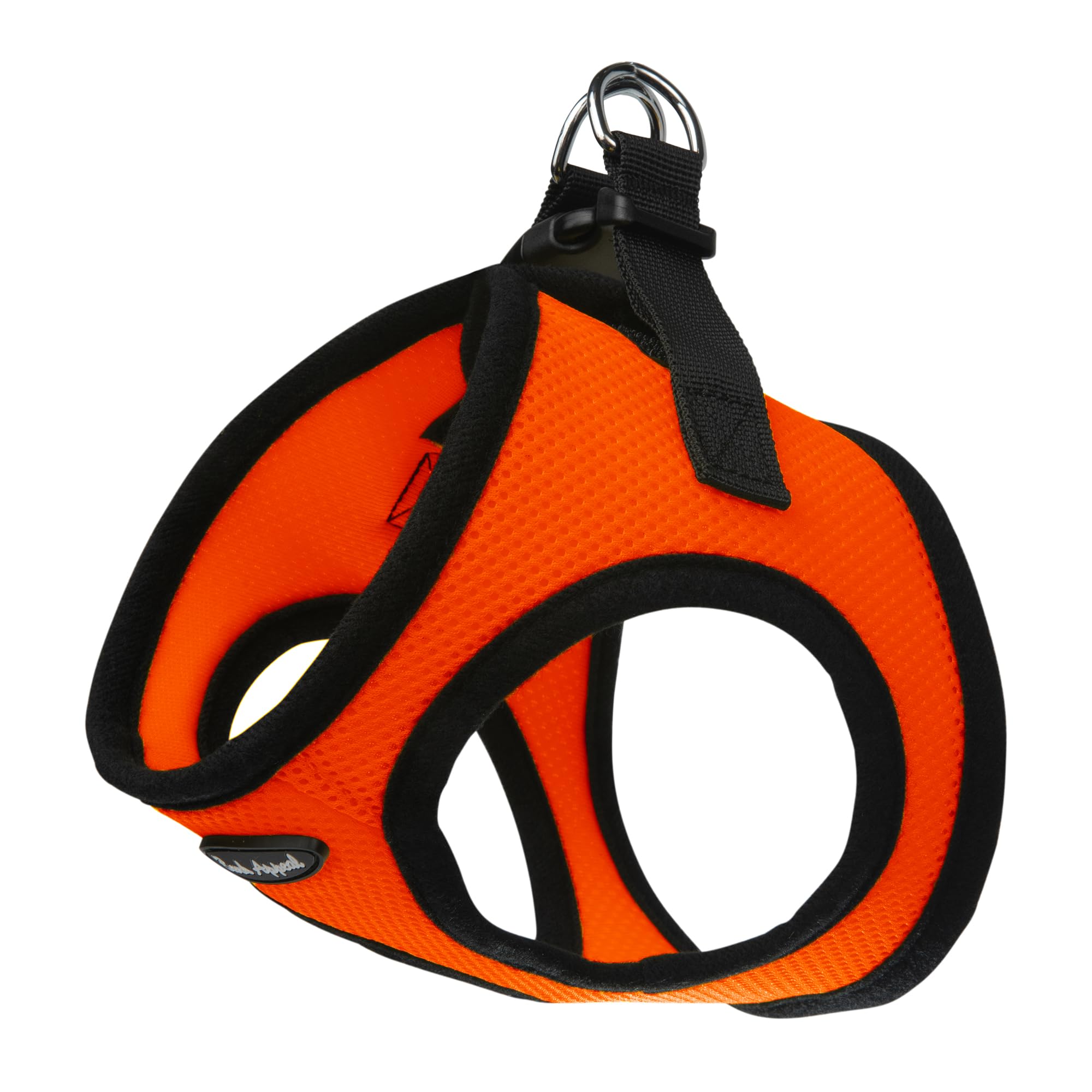 Bark Appeal Orange Step-in Dog Harness for Extra Large to 2X-Large Sized Pets - Updated Sizing, Re-Measuring is Essential - Soft