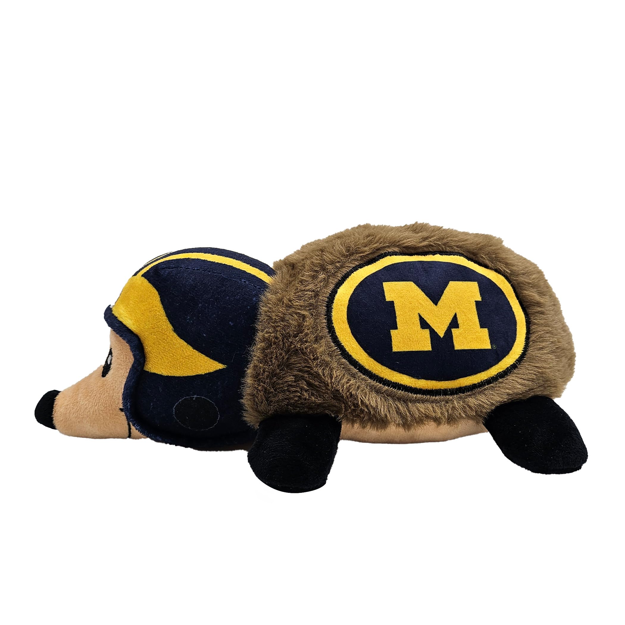 NCAA Michigan Wolverines Plush Hedgehog Toy for Dogs & Cats, Cool Soft Pet Toy for Fun and Interactive Play, Dog Chew Toy with S