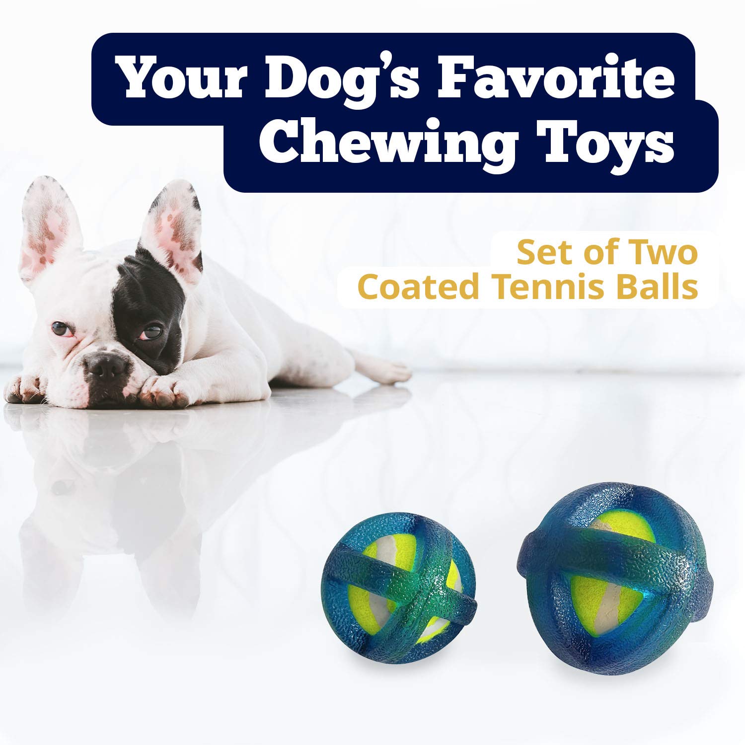 American Pet Supplies Tennis Balls, Tpr Coated Tennis Ball Set, Chewing Toys For Puppies And Dogs