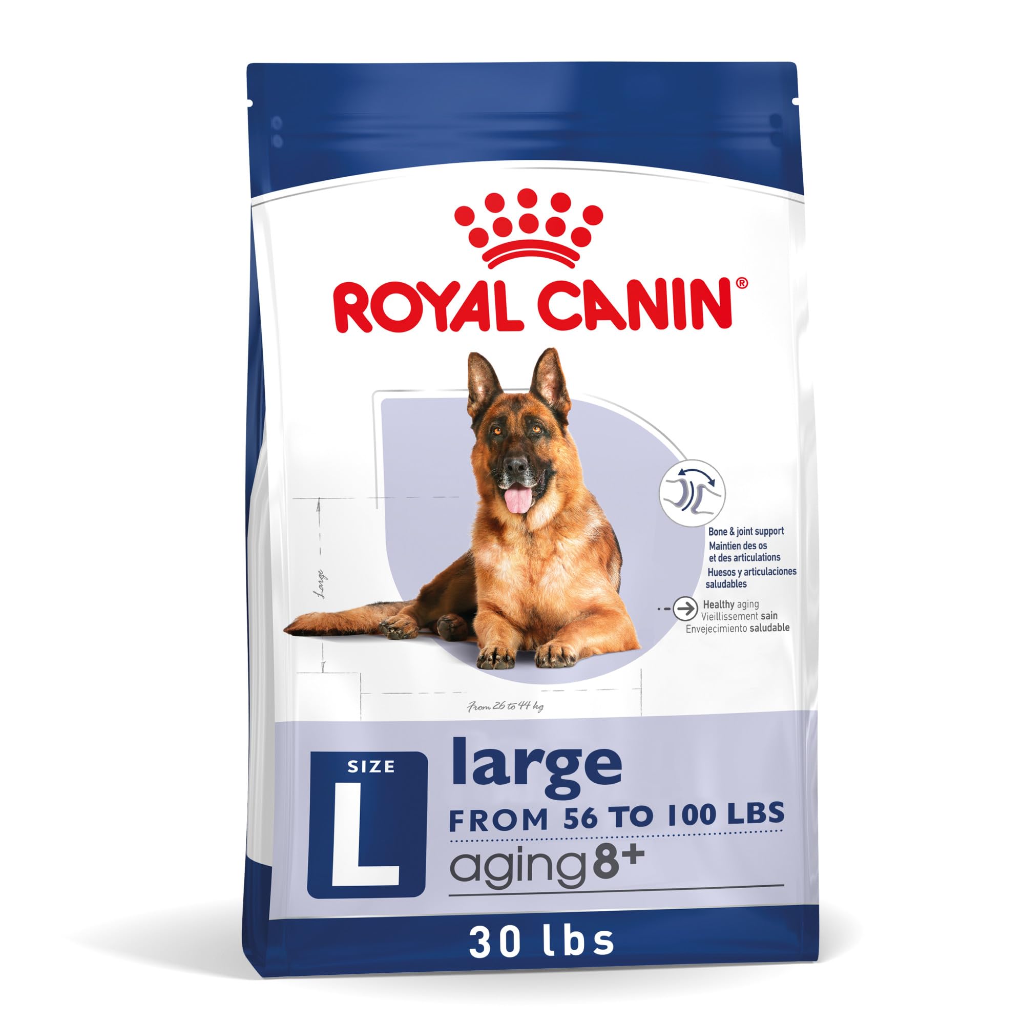 Royal Canin Size Health Nutrition Large Aging 8+ Dry Dog Food, 30 lb bag