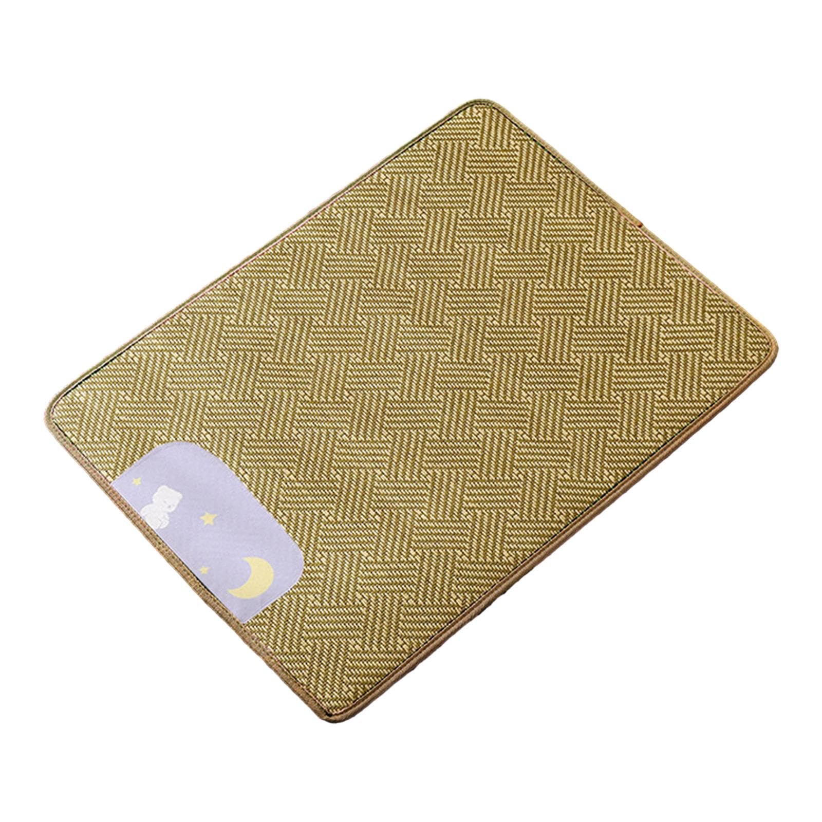 UJEAVETTE Dog Cooling Mat Rattan Mat Portable Dog Cat Sleeping Mat for Sofa Bed Kennel C