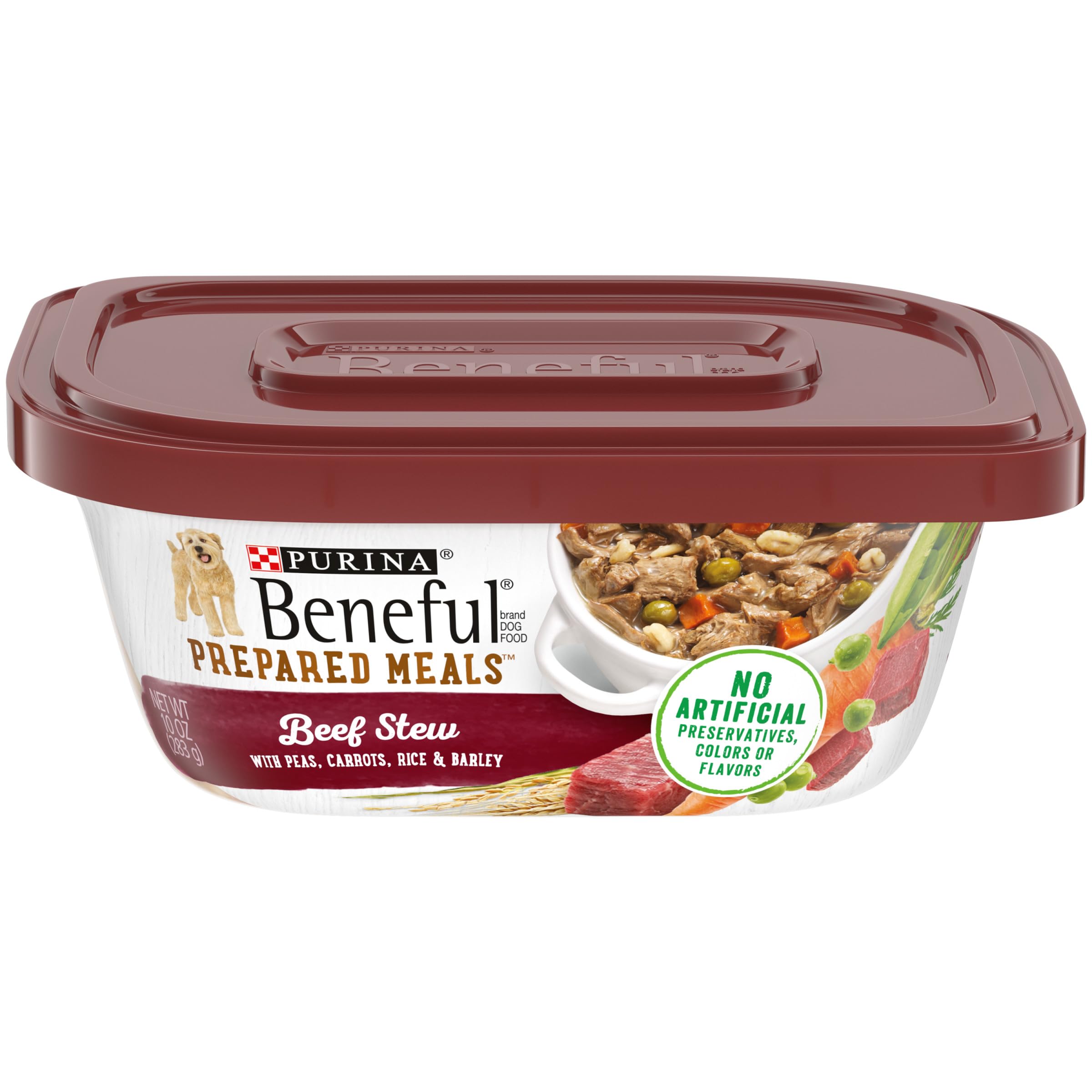 Purina Beneful Gravy Wet Dog Food, Prepared Meals Beef Stew - (8) 10 oz. Tubs