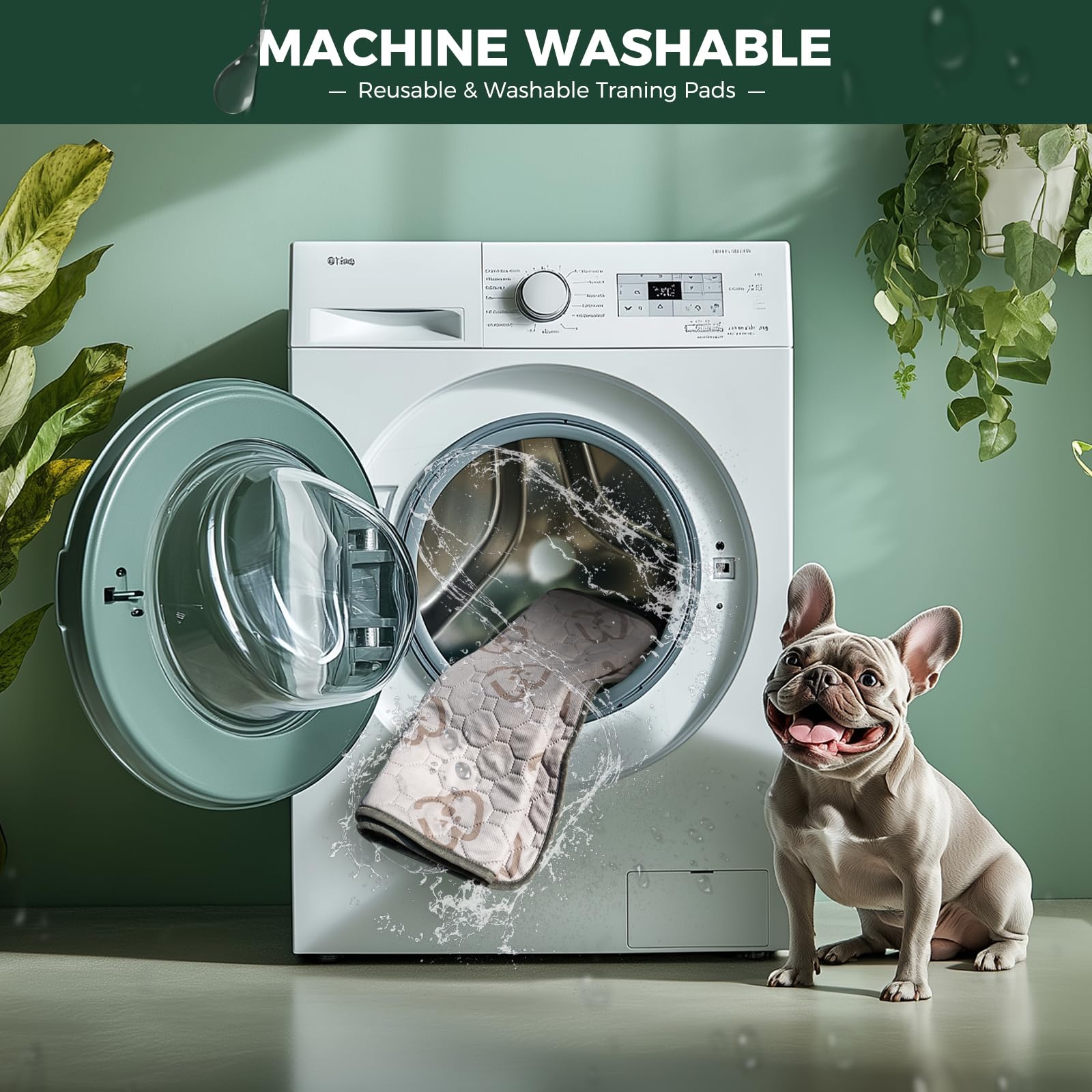 Fxw Washable Pee Pads For Dogs, Puppy Pads With Super Absorbent, Specifically Designed For 36Inch Cages, Rectangle, 35' X 23',