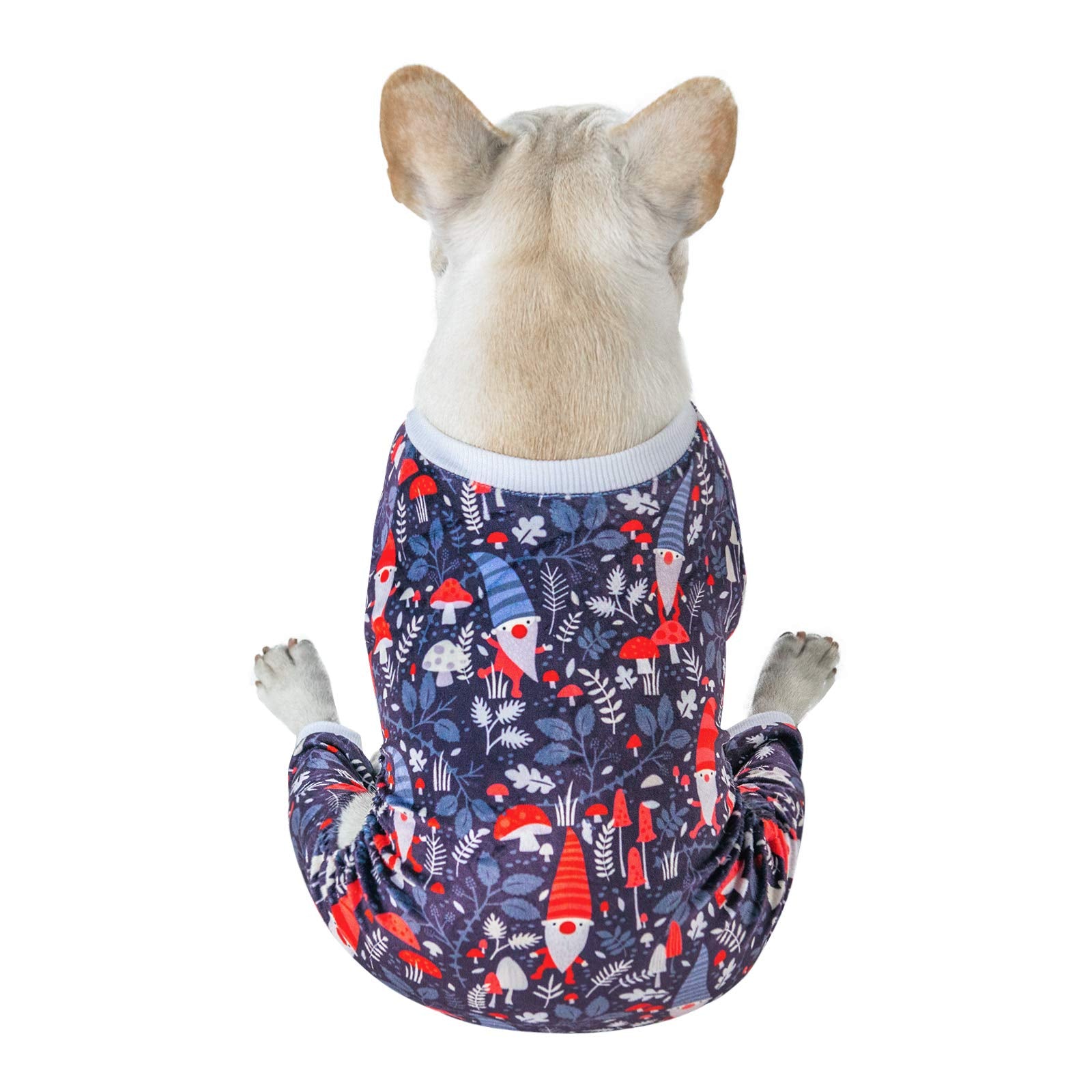 Cutebone Dog Pajamas Christmas Clothes Pjs For Small Dogs Shirts P111M