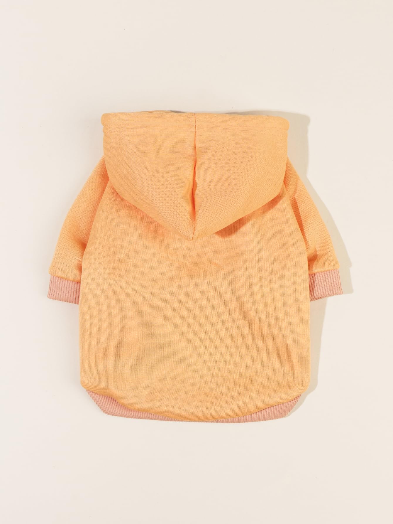 Qwinee Basic Dog Hoodie, Dog Warm Jacket, Cat Apparel, Dog Shirt, Dog Clothes For Puppy Kitten Small Medium Dogs Cats Orange Xl