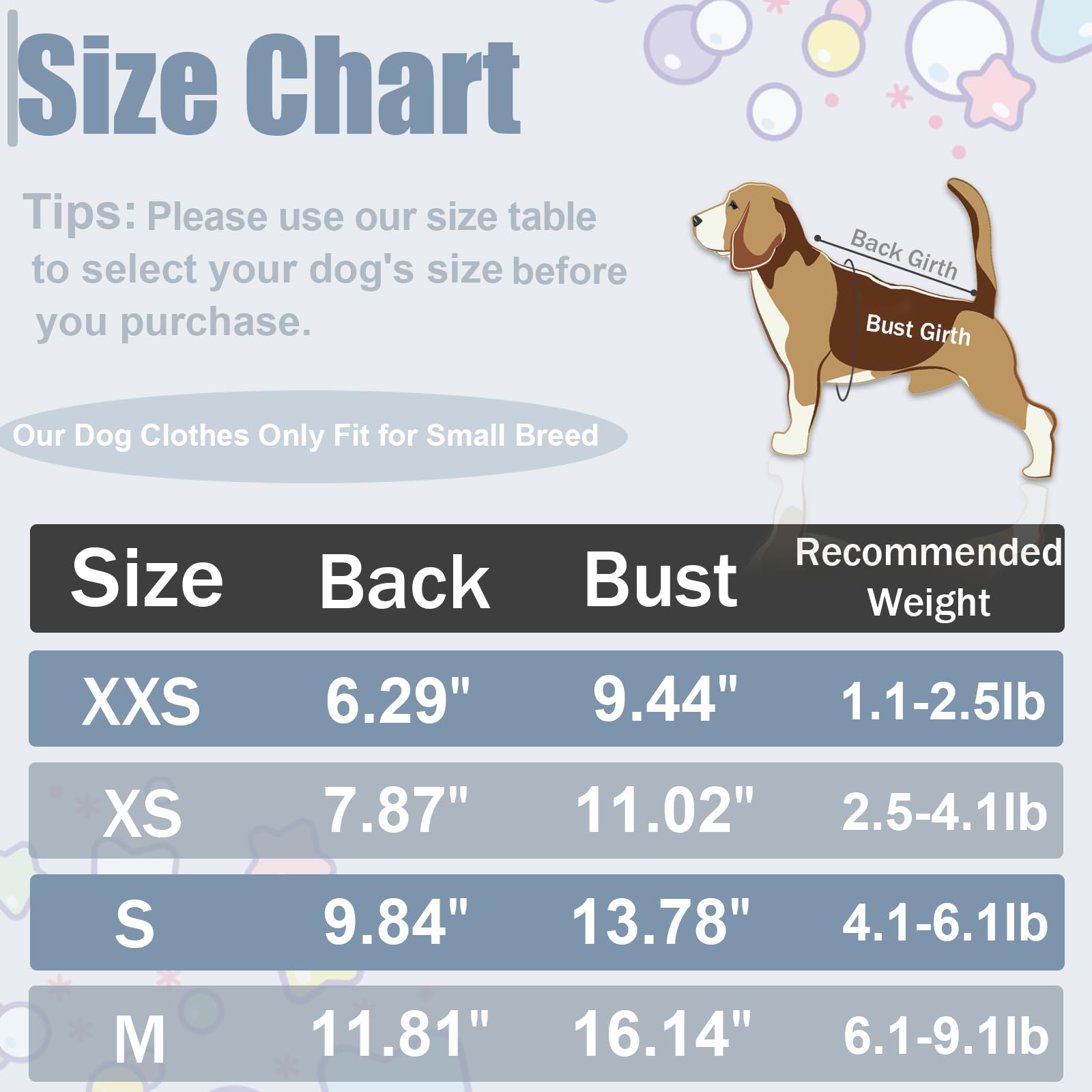Knitted Dog Sweater For Small Dogs - Warm Puppy Clothes, Chihuahua & Yorkie Size (White, Medium)