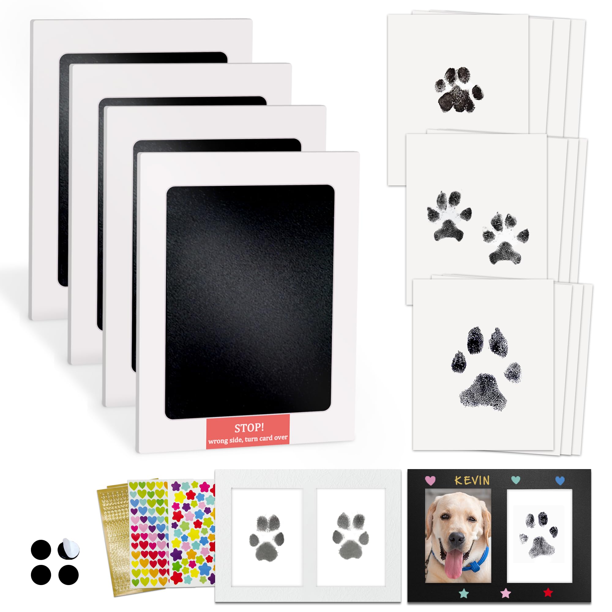 Mypawlets Inkless Pet Paw Print Kit,Clean Touch Ink Pad For Dog Paw Prints,Mess-Free Paw Print Stamp Pad For Dogs Cats,Dog Nose 