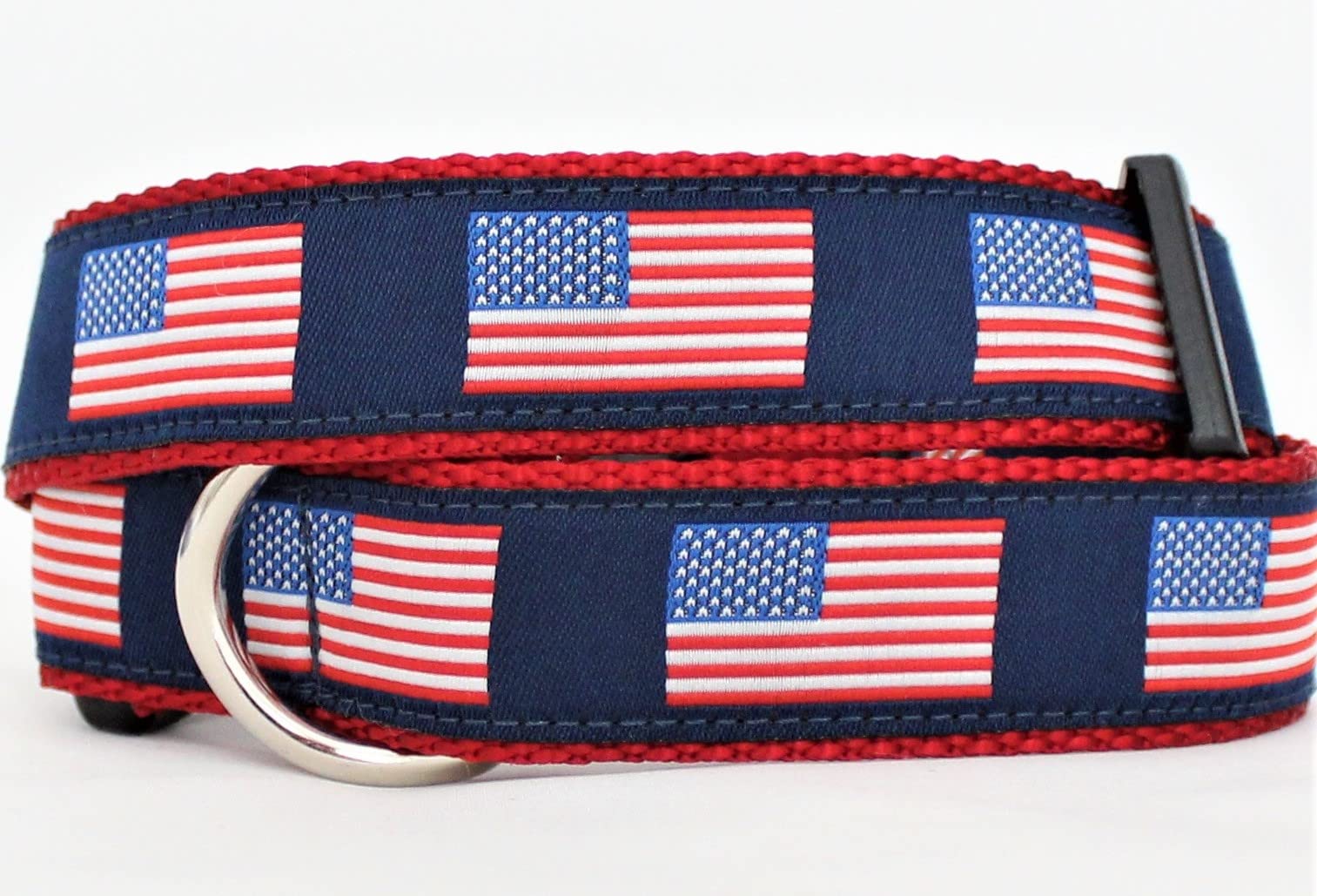 Beach Biscuit American Flag Dog Collar (3/4 Width Leash 5)