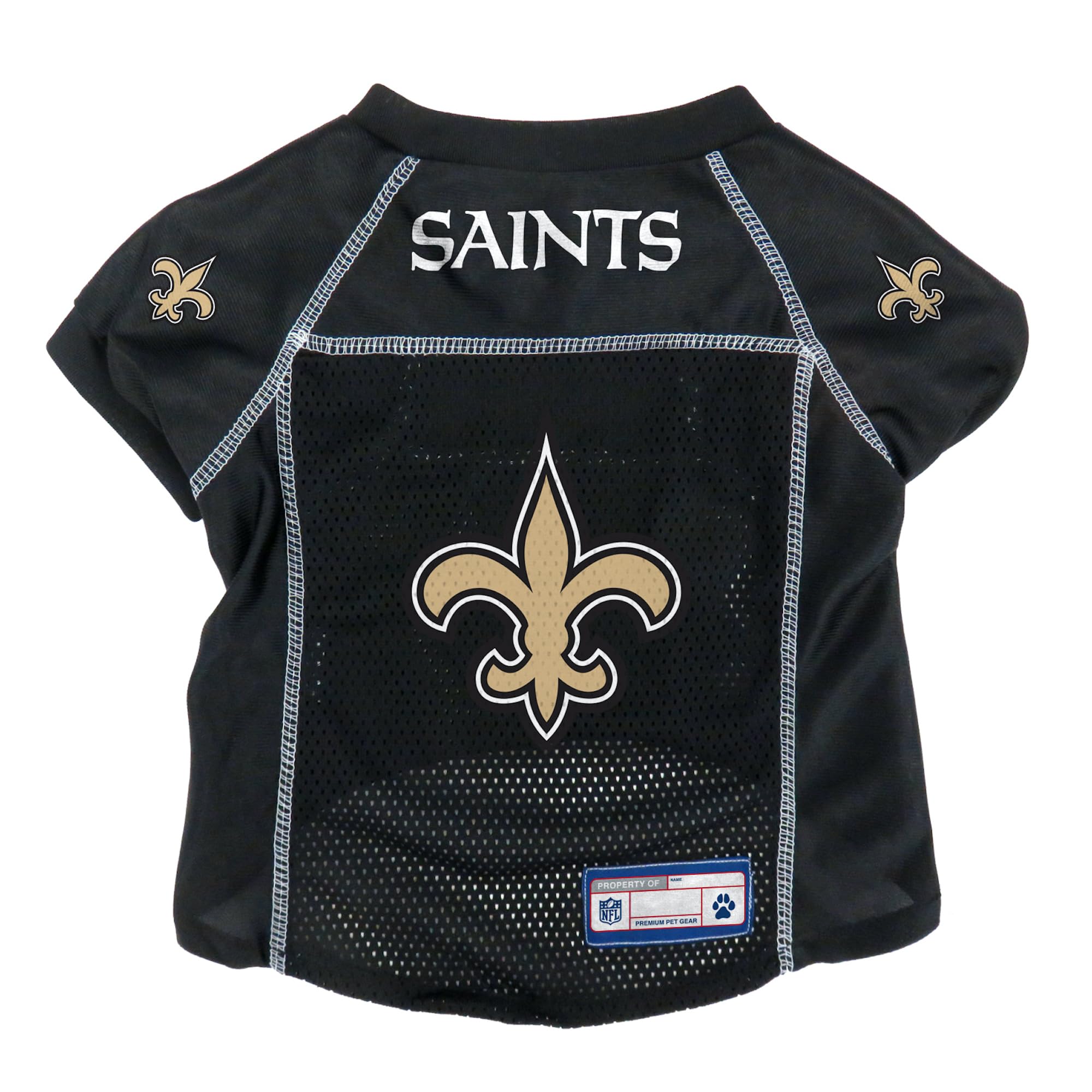 Littlearth Unisex-Adult Nfl New Orleans Saints Basic Pet Jersey, Team Color, Small