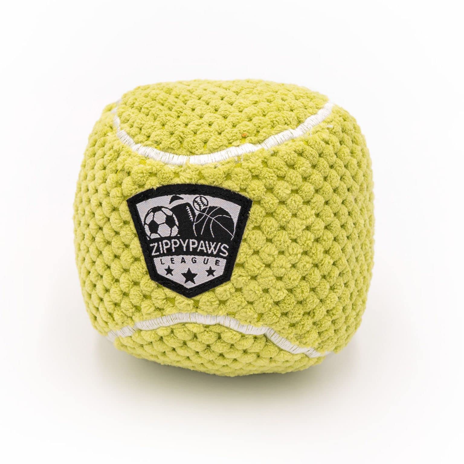 Zippypaws Sportsballz - Plush Tennis Ball Dog Toy, Soft Squeaky Balls For Dogs, Indoor & Outdoor Puppy Fetch Toys For Small, Medium, & Large Dogs, Stuffed Plushie Play Toy Balls For Puppies