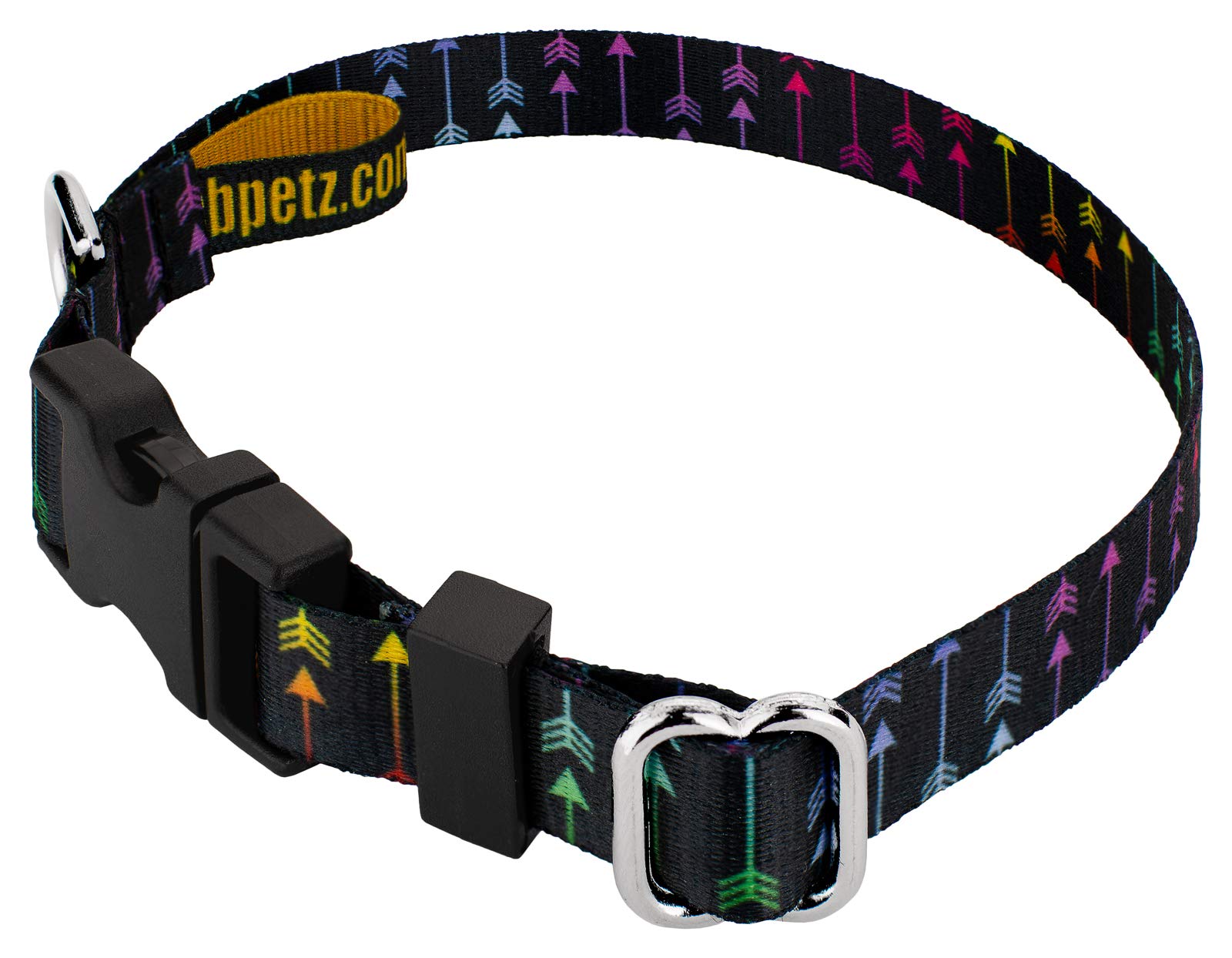 Country Brook Petz - Deluxe Colorful Arrows Dog Collar - Made In The U.S.A. - Chevron And Arrows Collection Featuring Linear Des