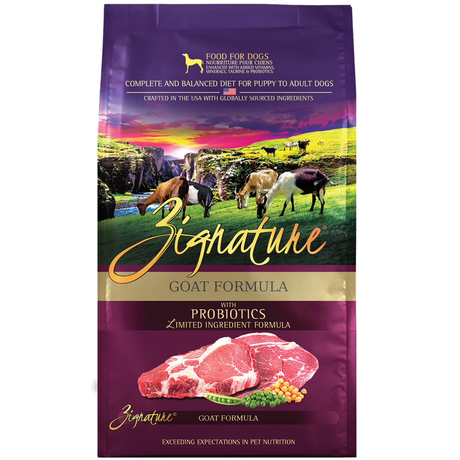 Zignature Goat Limited Ingredient Formula Dry Dog Food 25lb