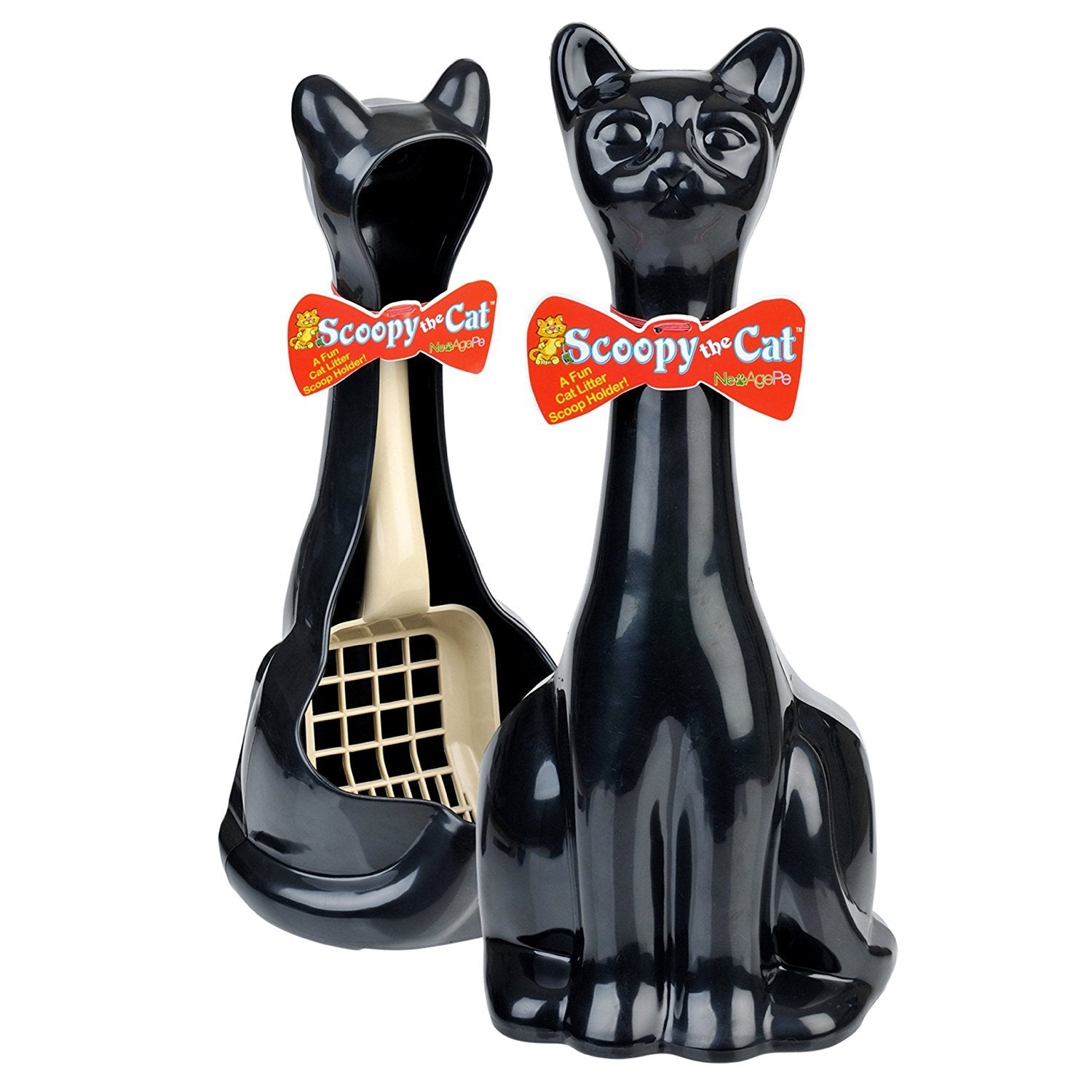 Scoopy Cat Litter Scoop and Holder - Black
