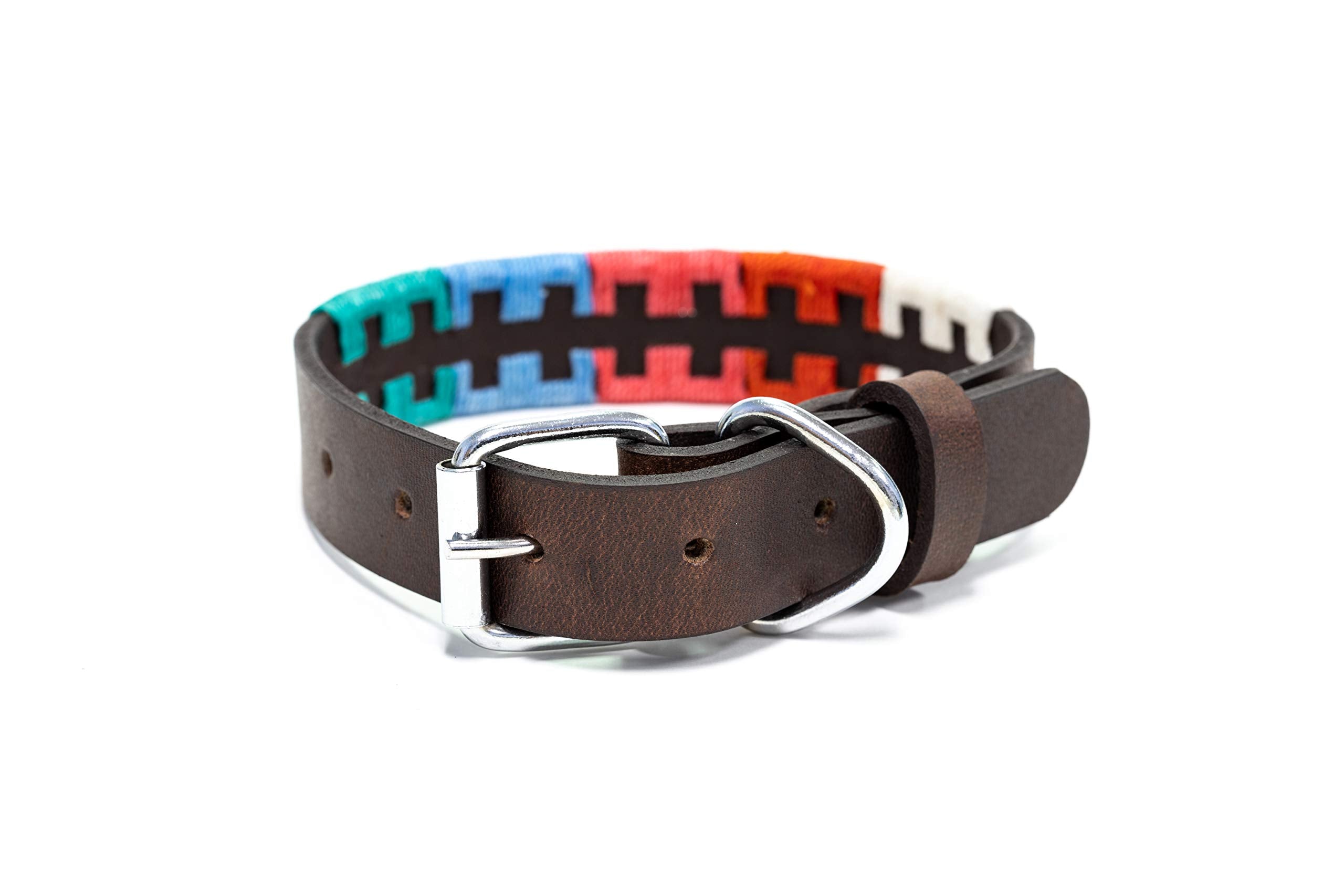 Gaucho Goods Tribal Leather Dog Collar - Zephyr (L)