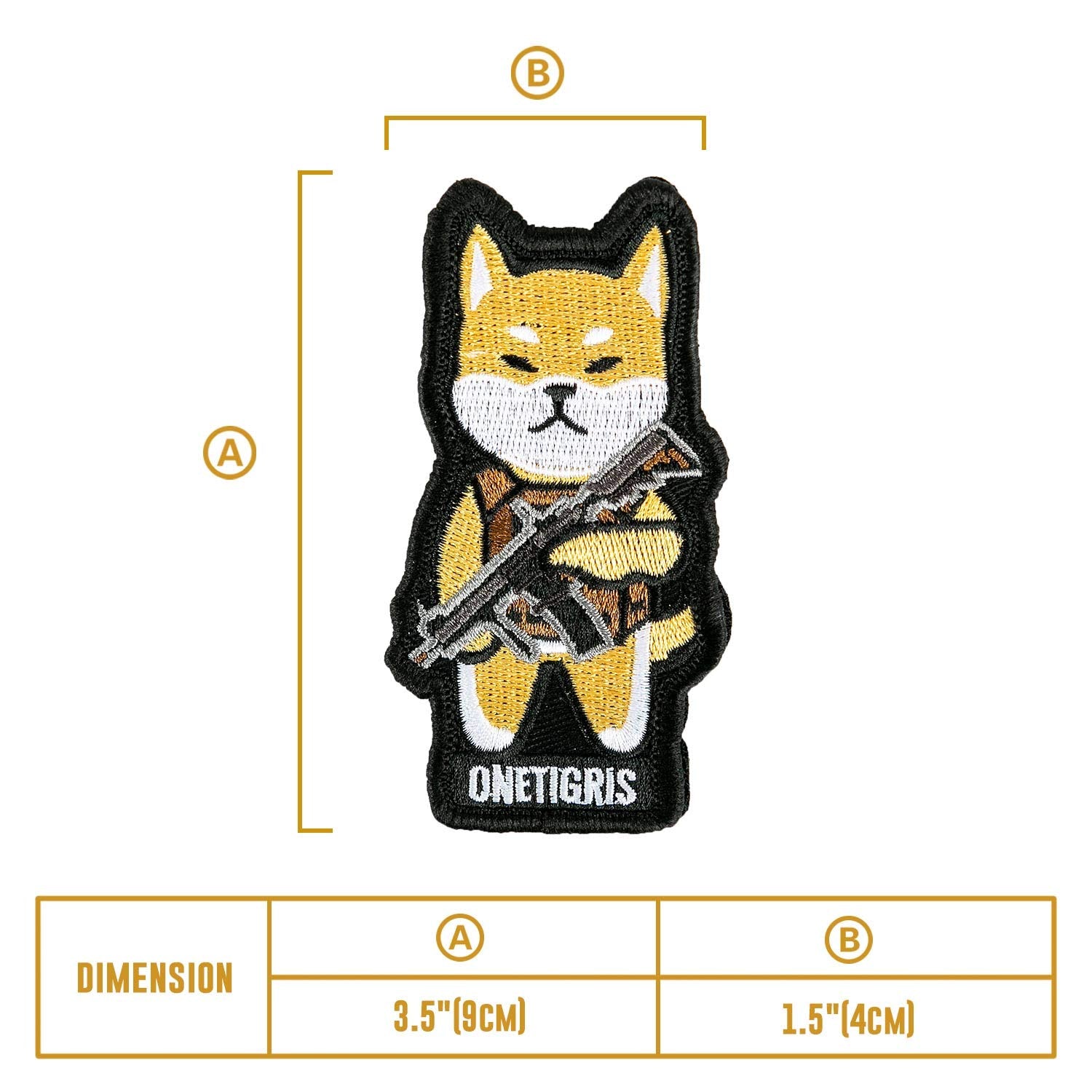 Onetigris K9 Patch Dog Morale Patch For Vest Harness Collar Leash (Shiba Inu)