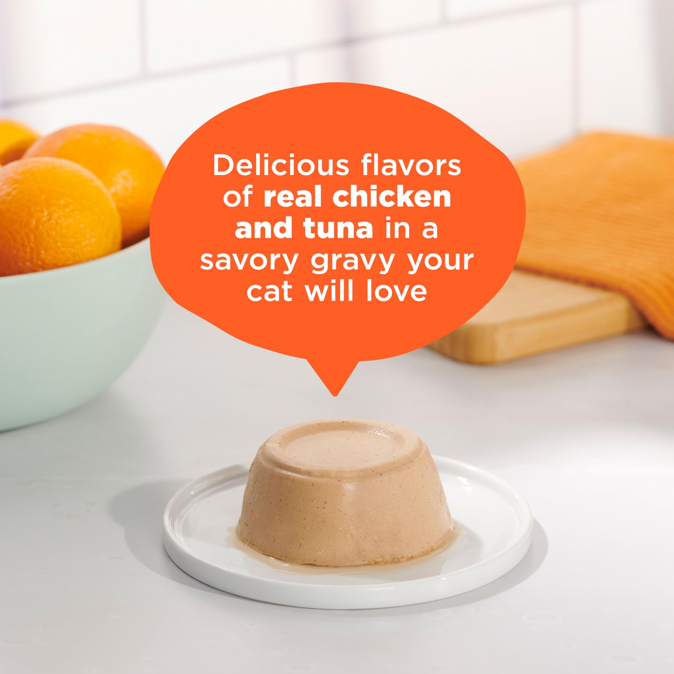 Meow Mix Wet Cat Food Pate in Gravy with Real Chicken & Tuna, 2.75 Ounce (Pack of 12)