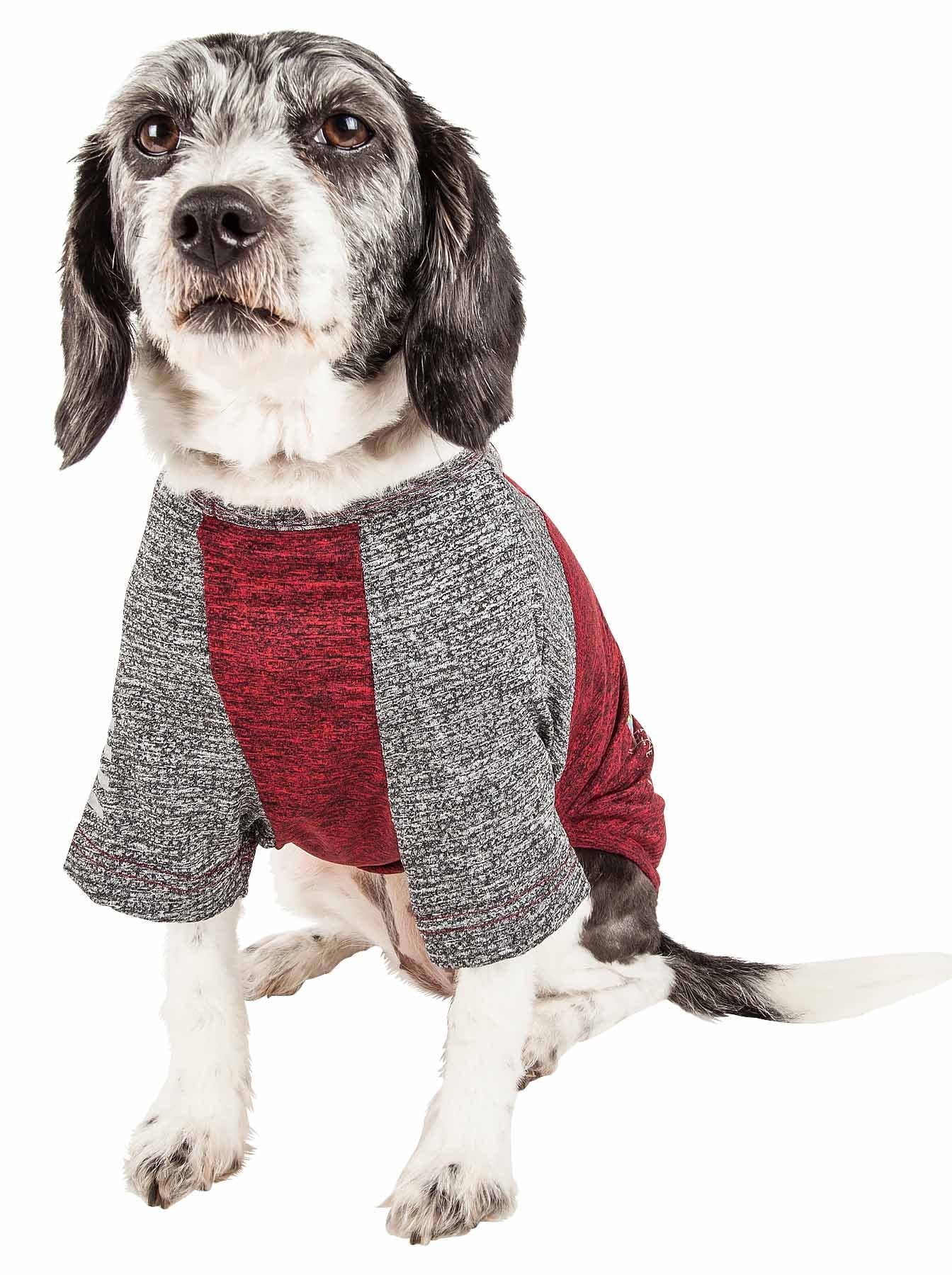Pet Life ® Active 'Hybreed' 4-Way Stretch Two-Toned Performance Dog T-Shirt