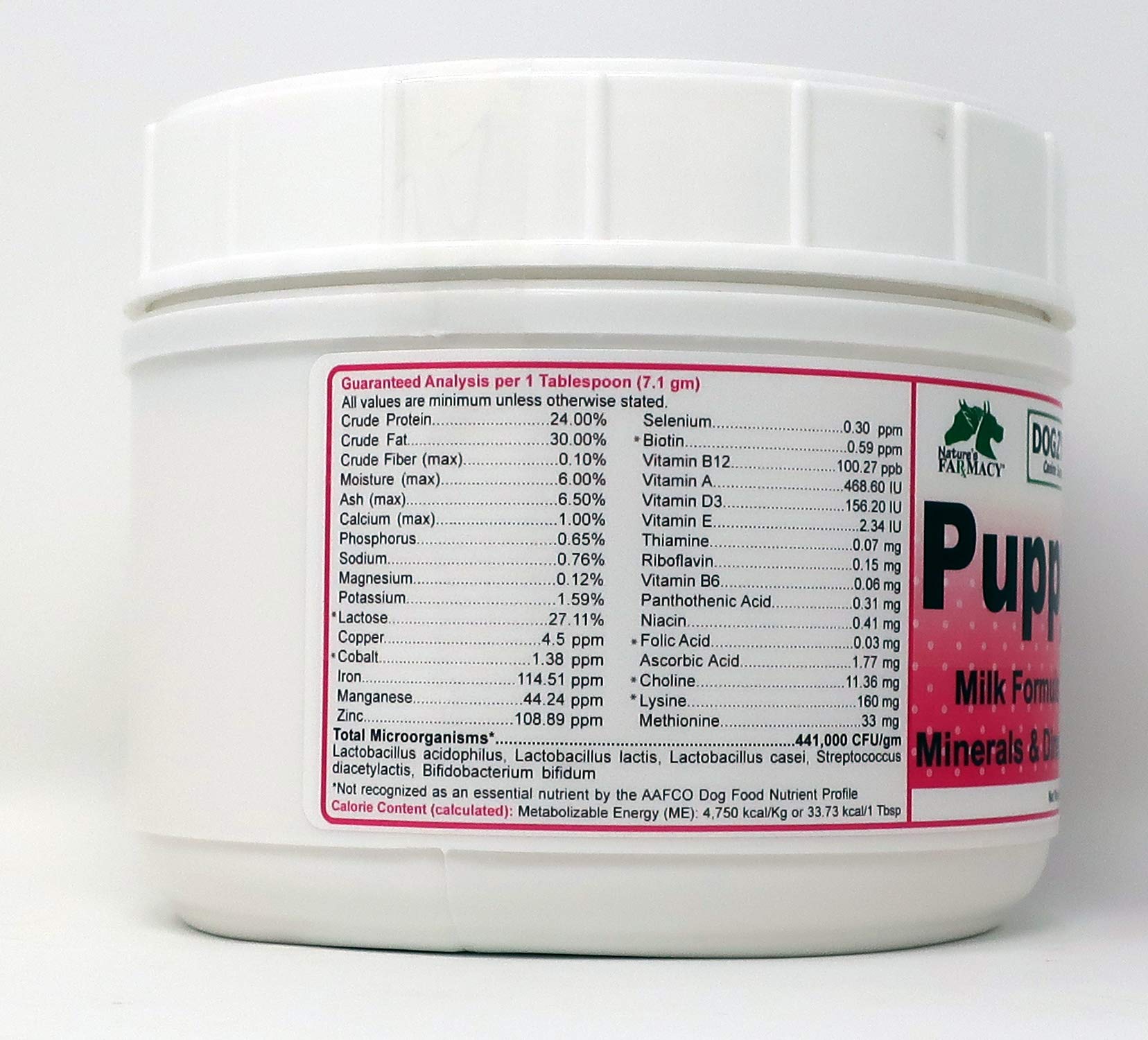 Dogzymes Puppy-Bac Milk Replacer formulated with The Proper ratios of Protein, Fat and nutrients for Growing Puppies (8 Ounce)